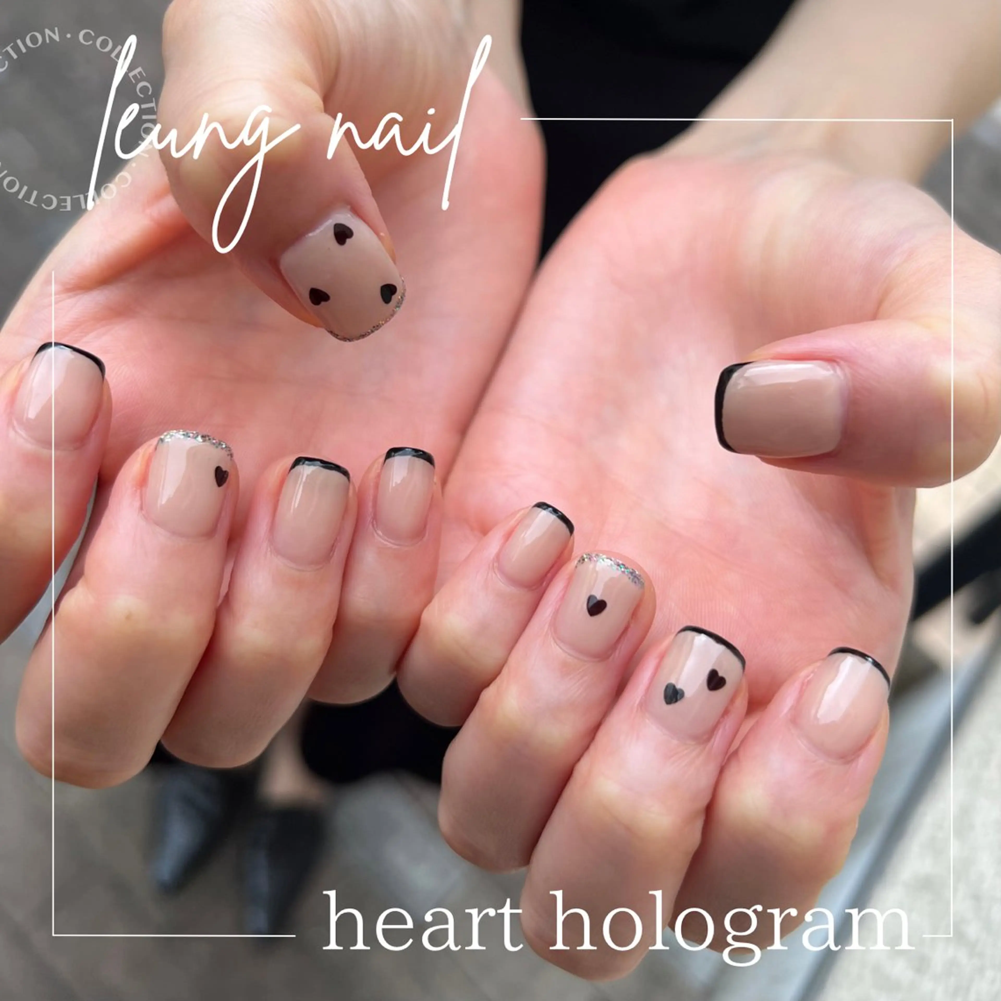 ネイル ハート バレンタイン ネイルサロン Leung nailのネイルデザイン