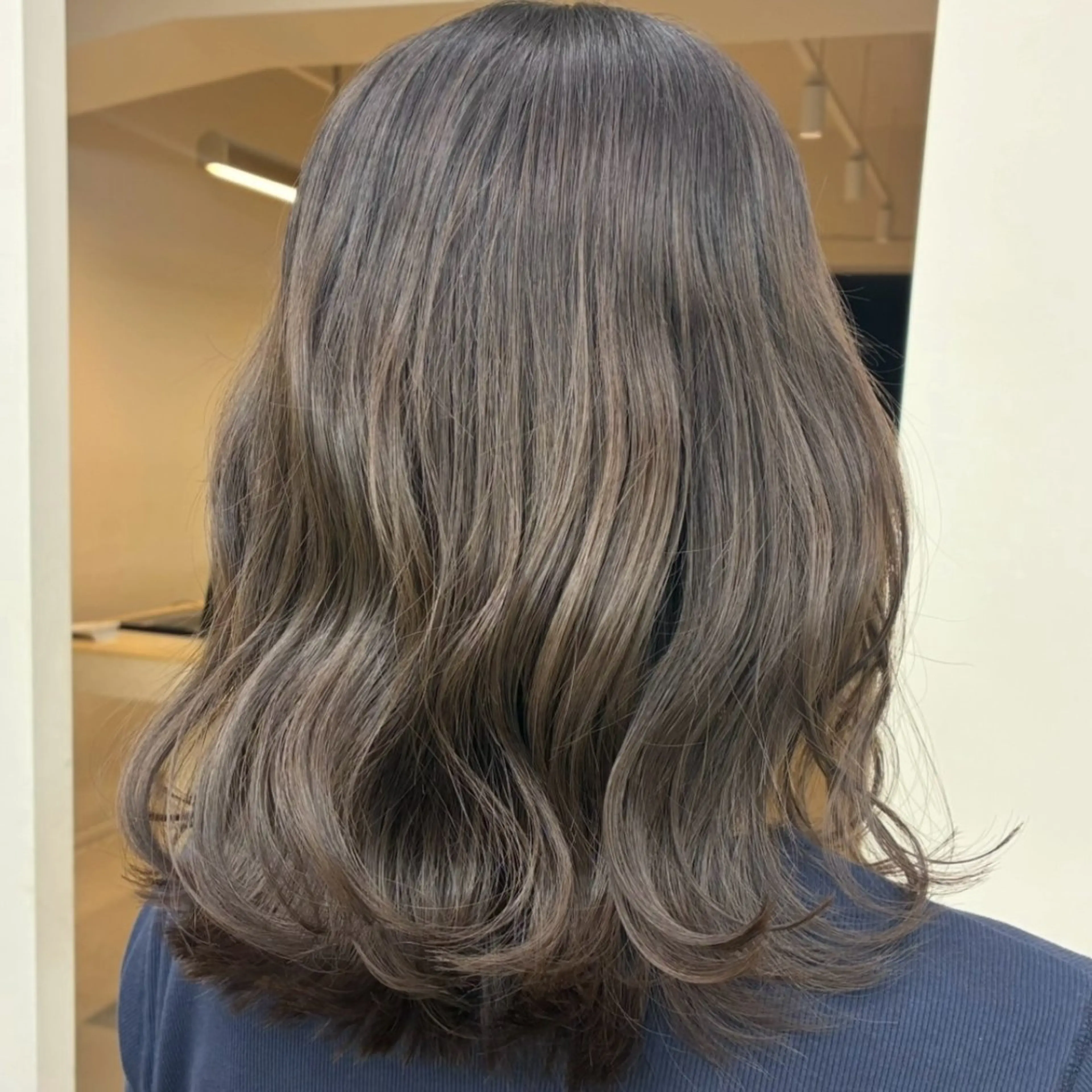 ミディアム カラー カット ヘアカラー トリートメント link by urban.所属・名古屋駅【透明感 カラー】hinanoのヘアスタイル