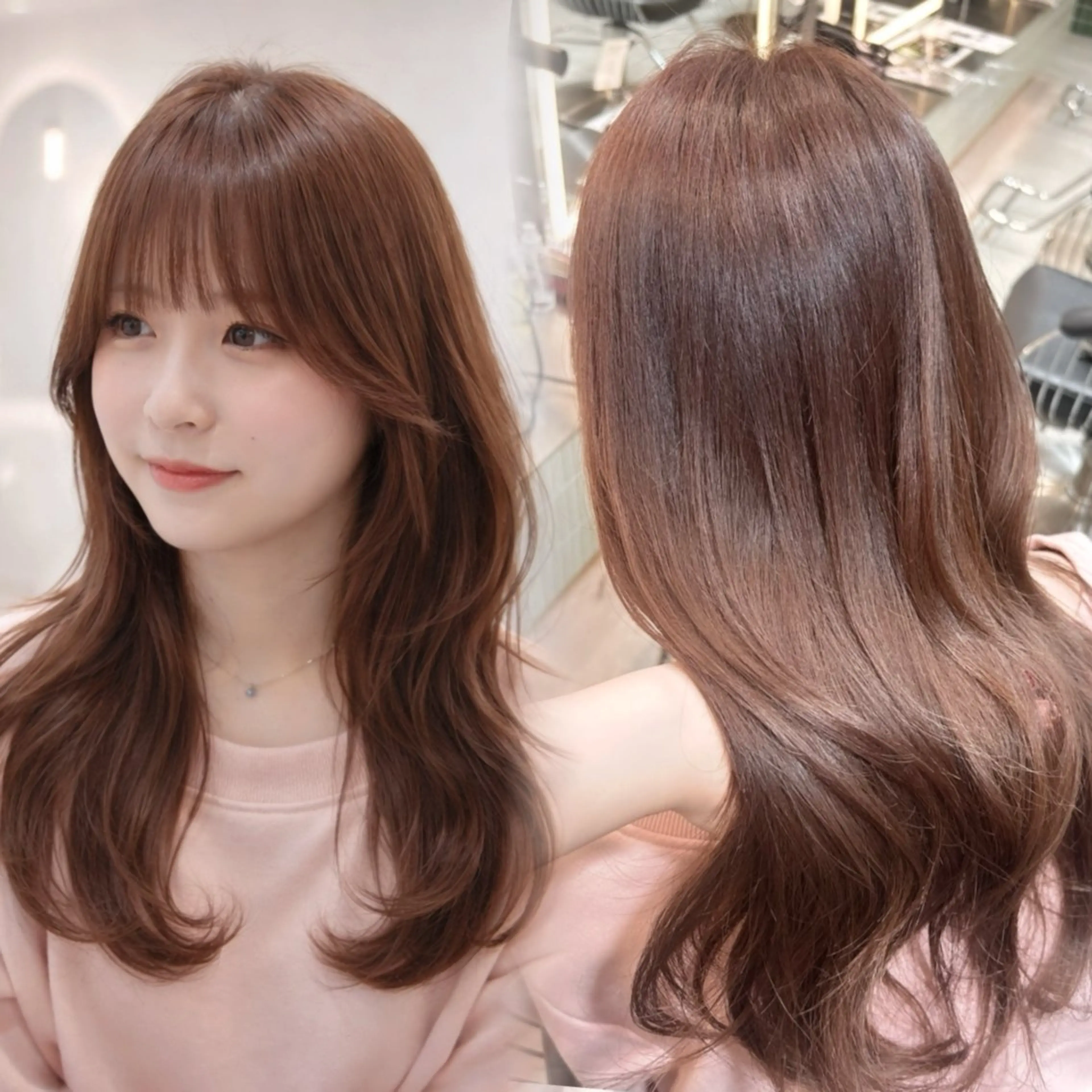 ロング カット ヘアカラー トリートメント 巻きラク♡レイヤー 🦢こころのヘアスタイル