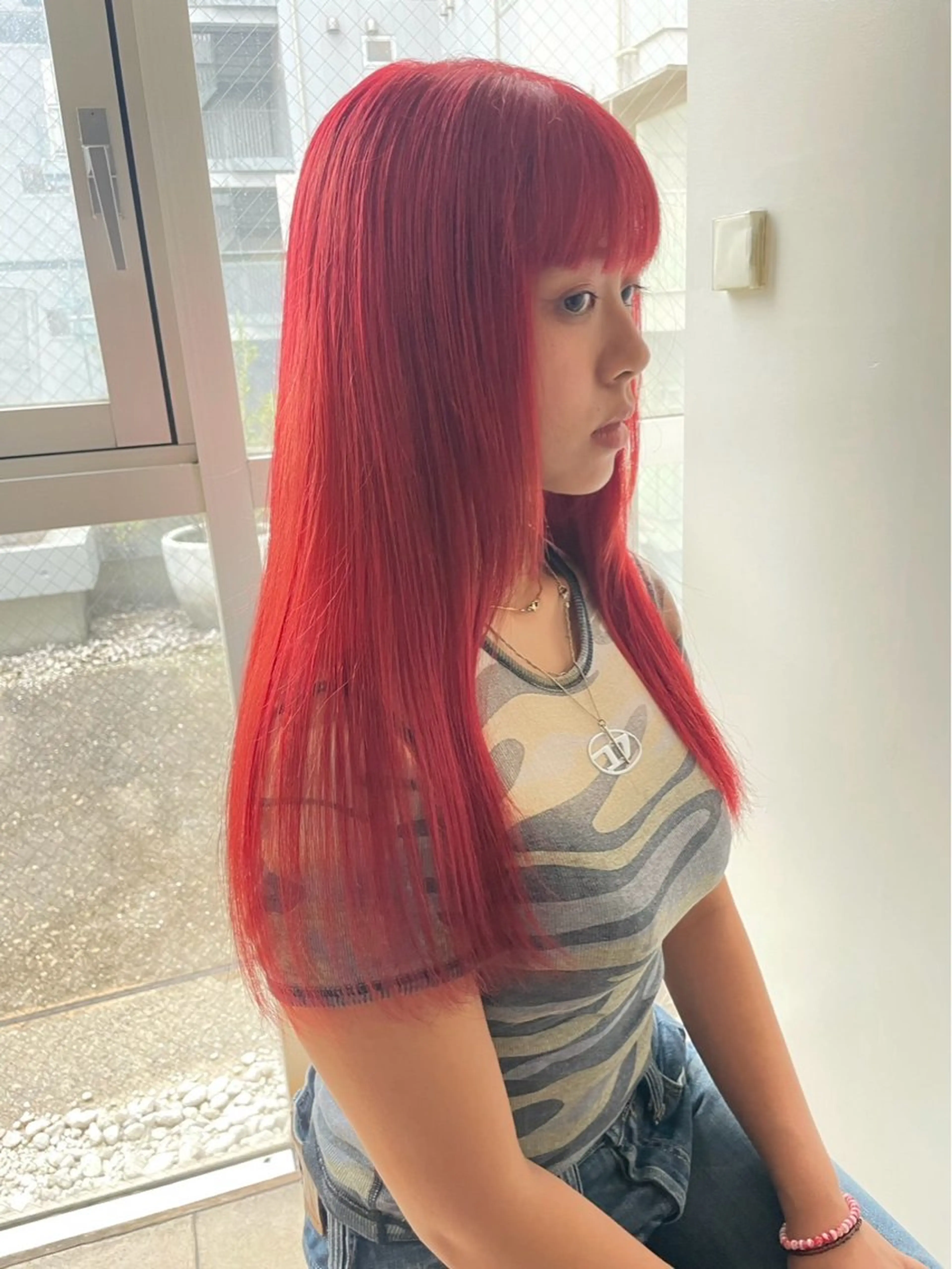 カラー レイヤーカット/ 艶カラー/山内一暉のヘアスタイル