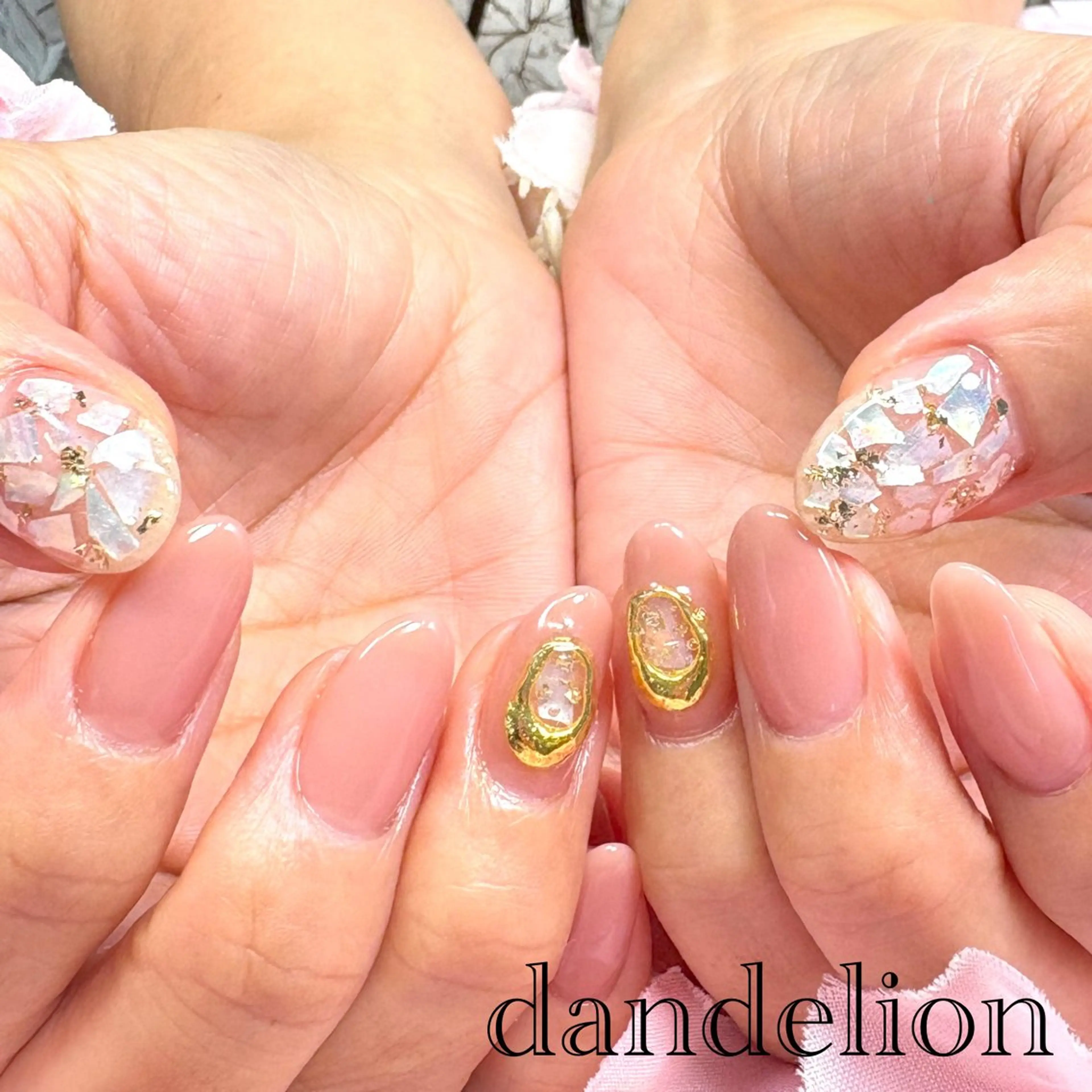 ネイル ハンドネイル ハンドケア dandelion ダンデライオンのネイルデザイン