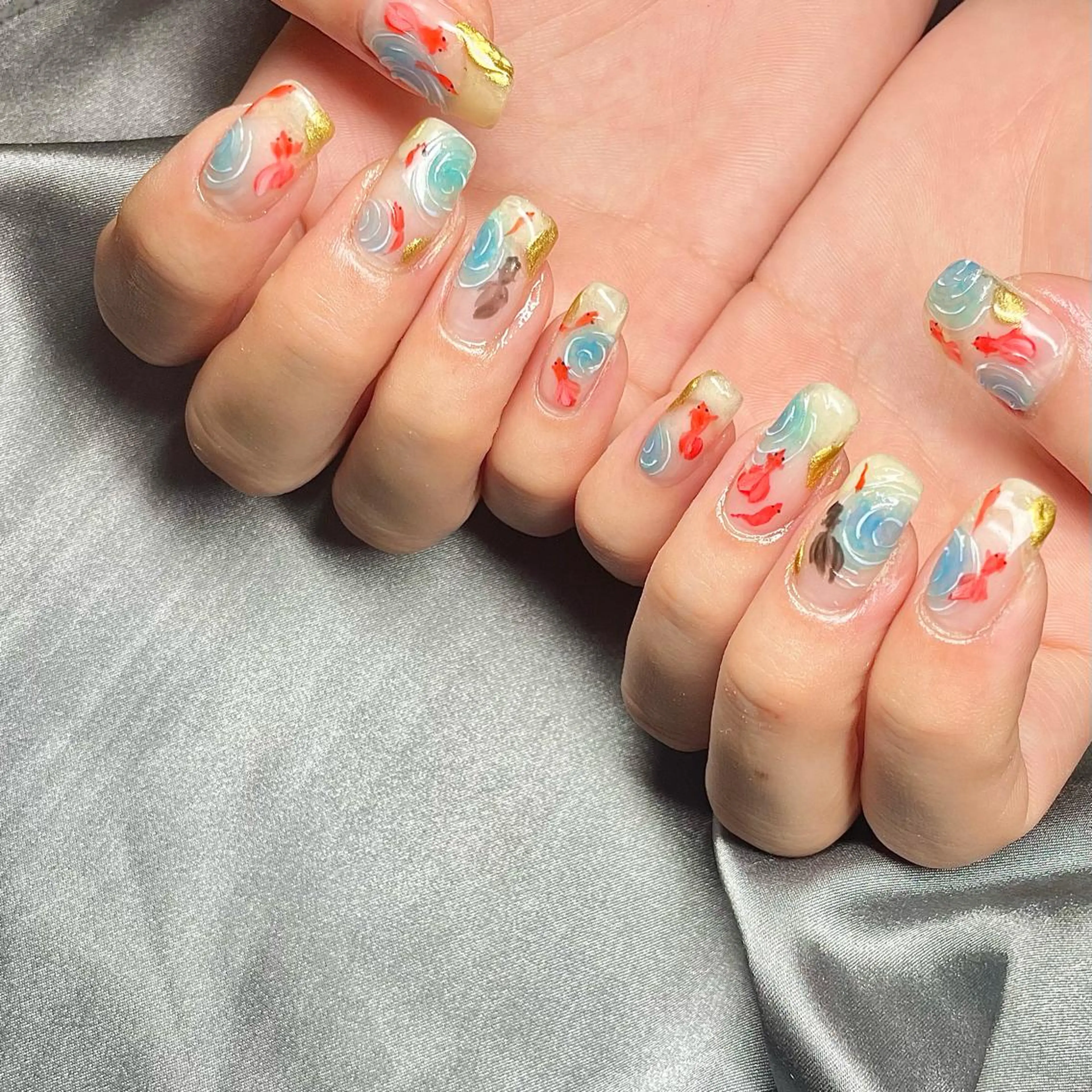 セミロング カラー パーマ ヘアアレンジ メンズ キッズ ネイル マツエク・マツパ アイブロウ nail&eye Aoのマツエク・マツパデザイン