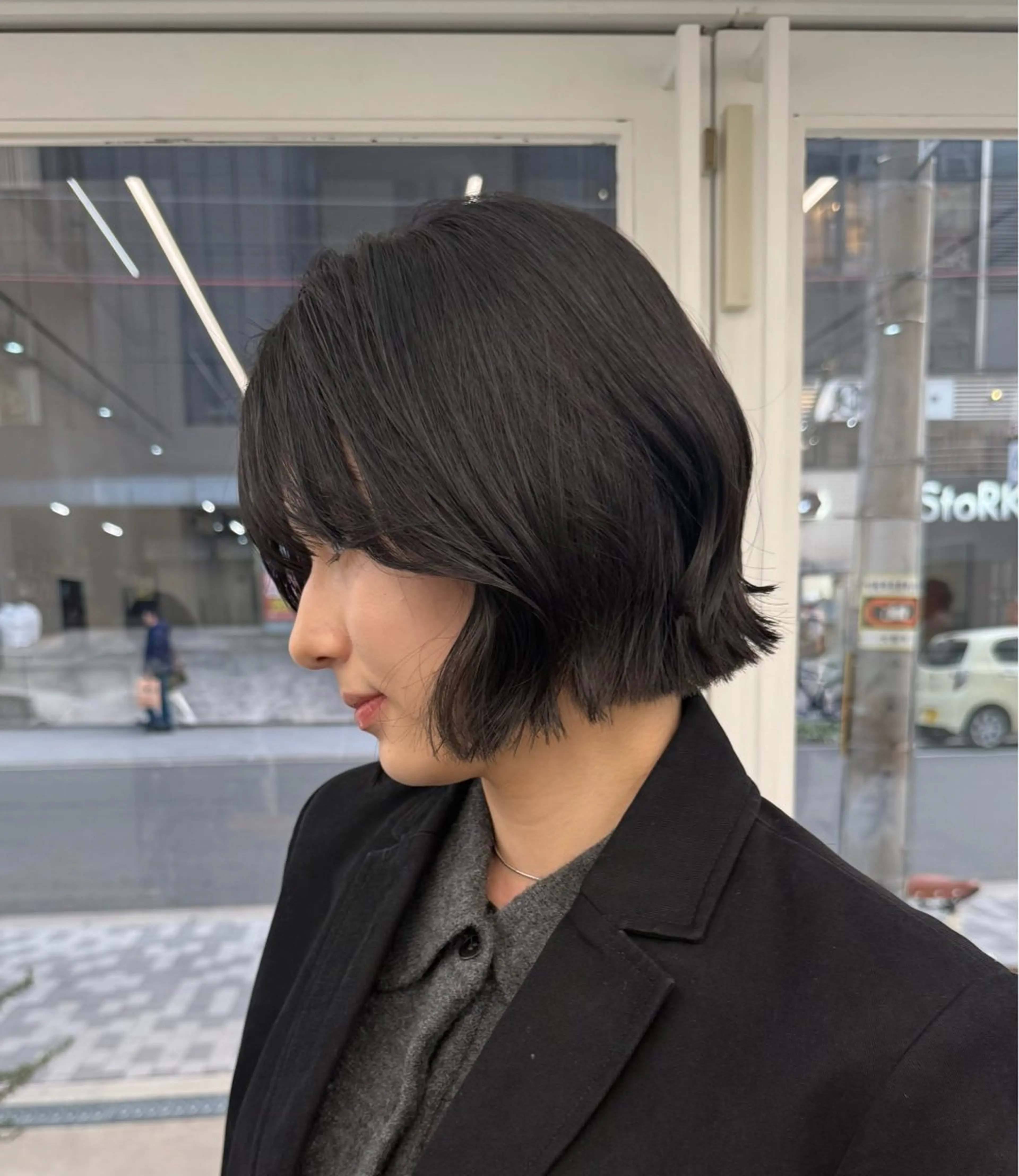 ショート ボブ AHNKISM所属・トレンド🌷 ボブ　パーマ🩰のヘアスタイル