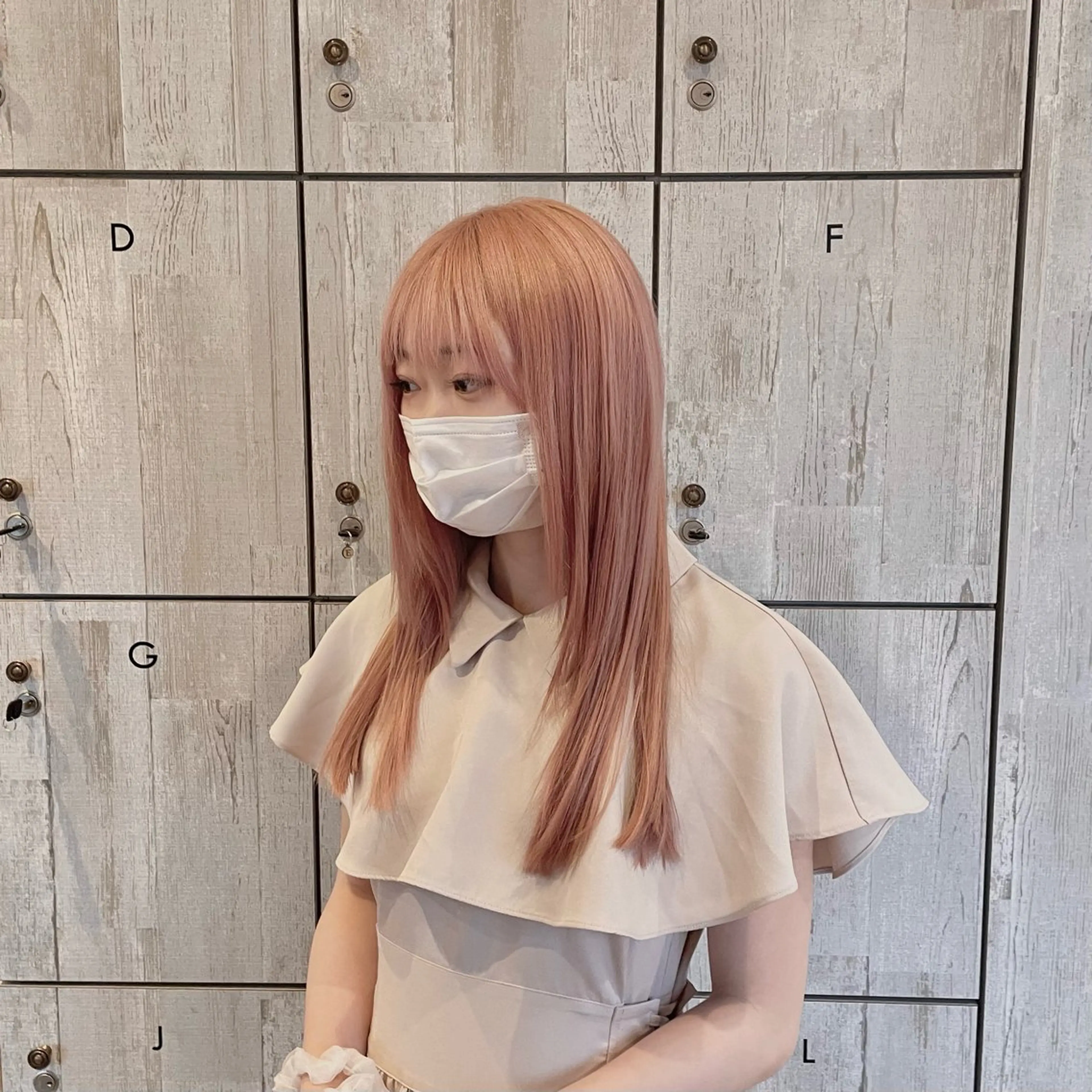 ロング カット ヘアカラー 夏向/ハイトーン /パーマのヘアスタイル