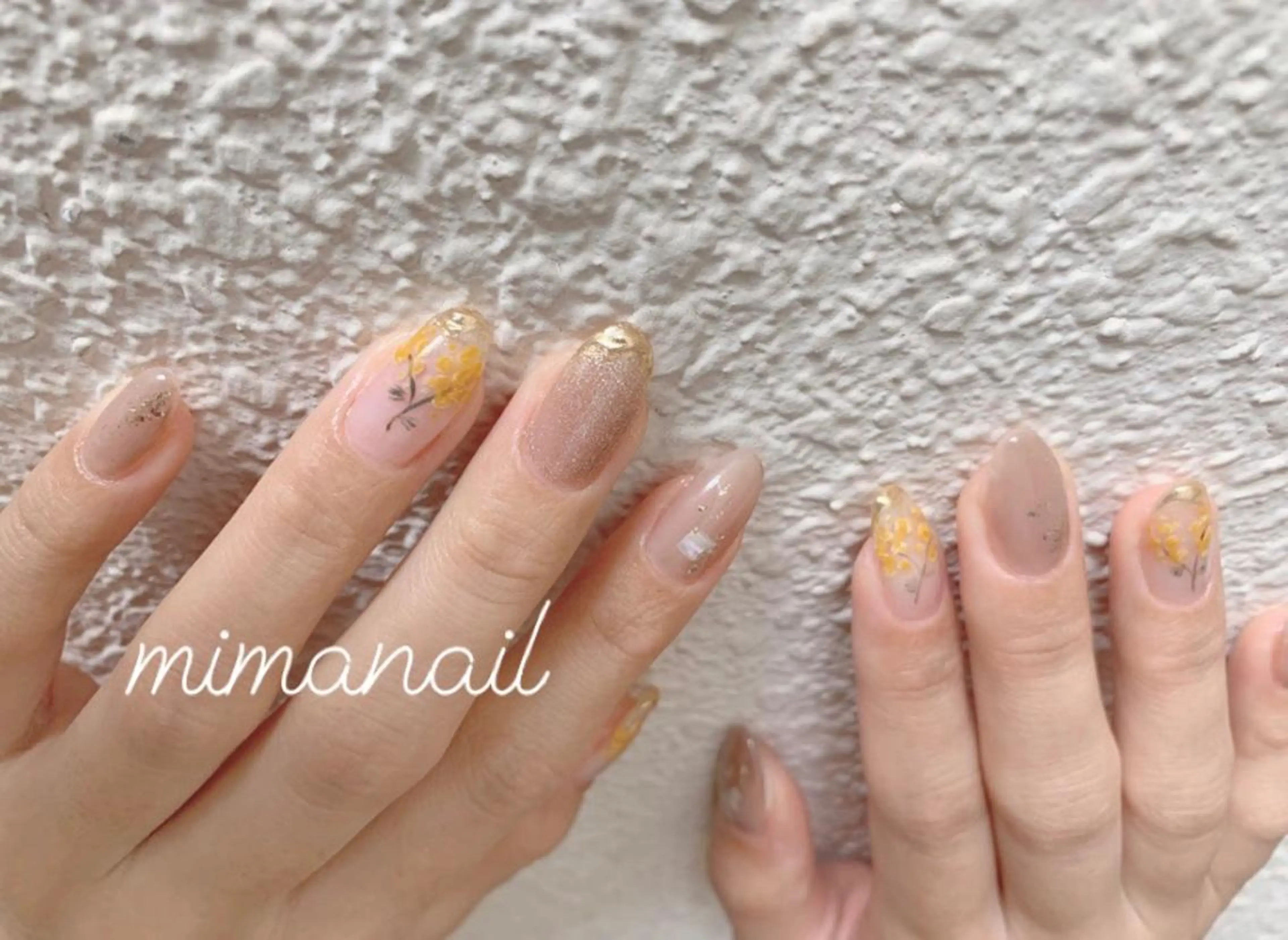 ネイル オーロラネイル フットネイル フレンチネイル 韓国ネイル 大理石ネイル(マーブル) ハンドネイル mima nailのネイルデザイン