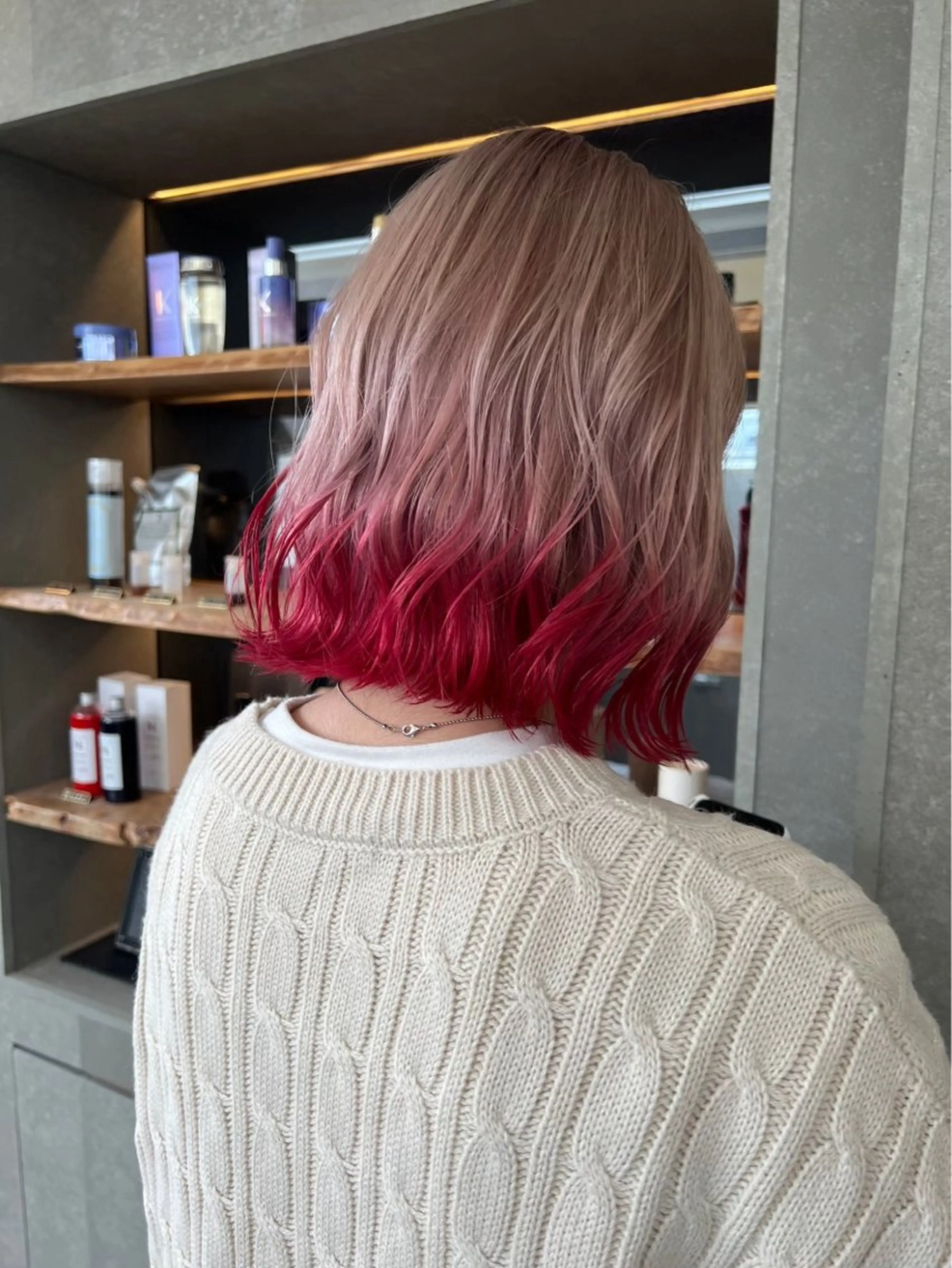 カラー 透明感カラー/ ボブ/レイヤー/小林のヘアスタイル