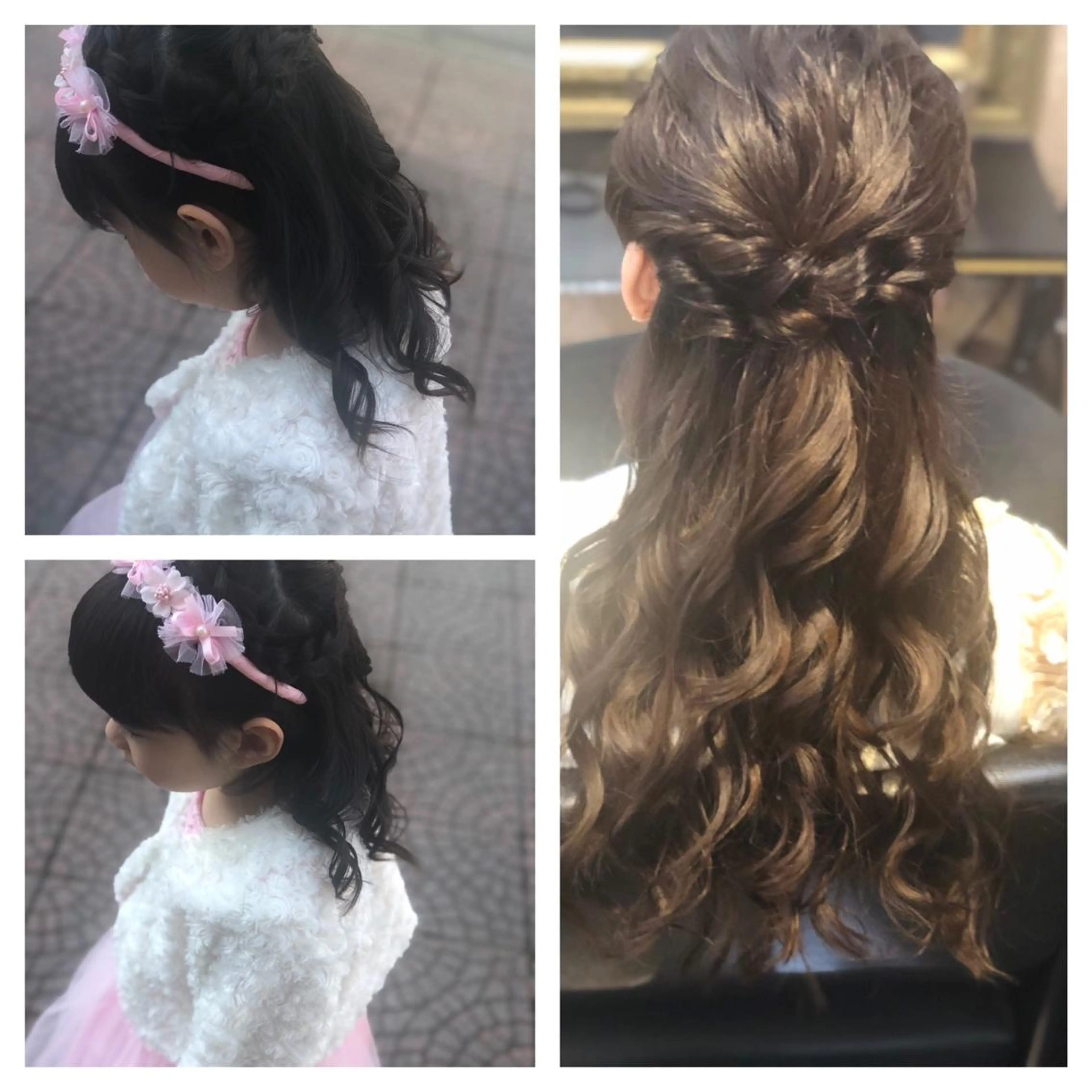 ヘアアレンジ ヘアセット 艶カラー🩵💛 NANAのヘアスタイル