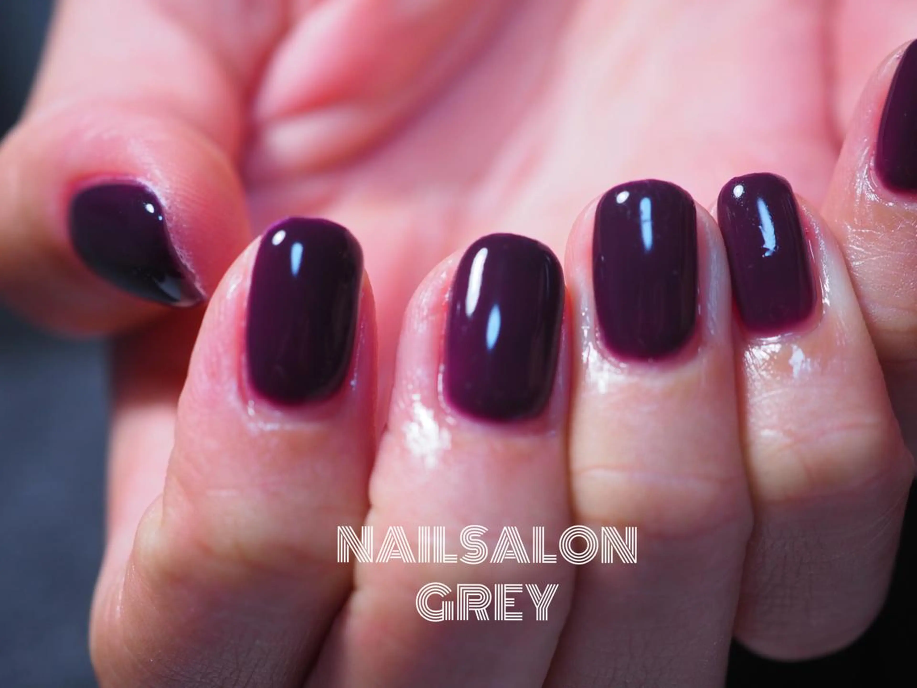 ネイル ロングネイル ショートネイル スクエアネイル 【GREY】 TAIRAのネイルデザイン