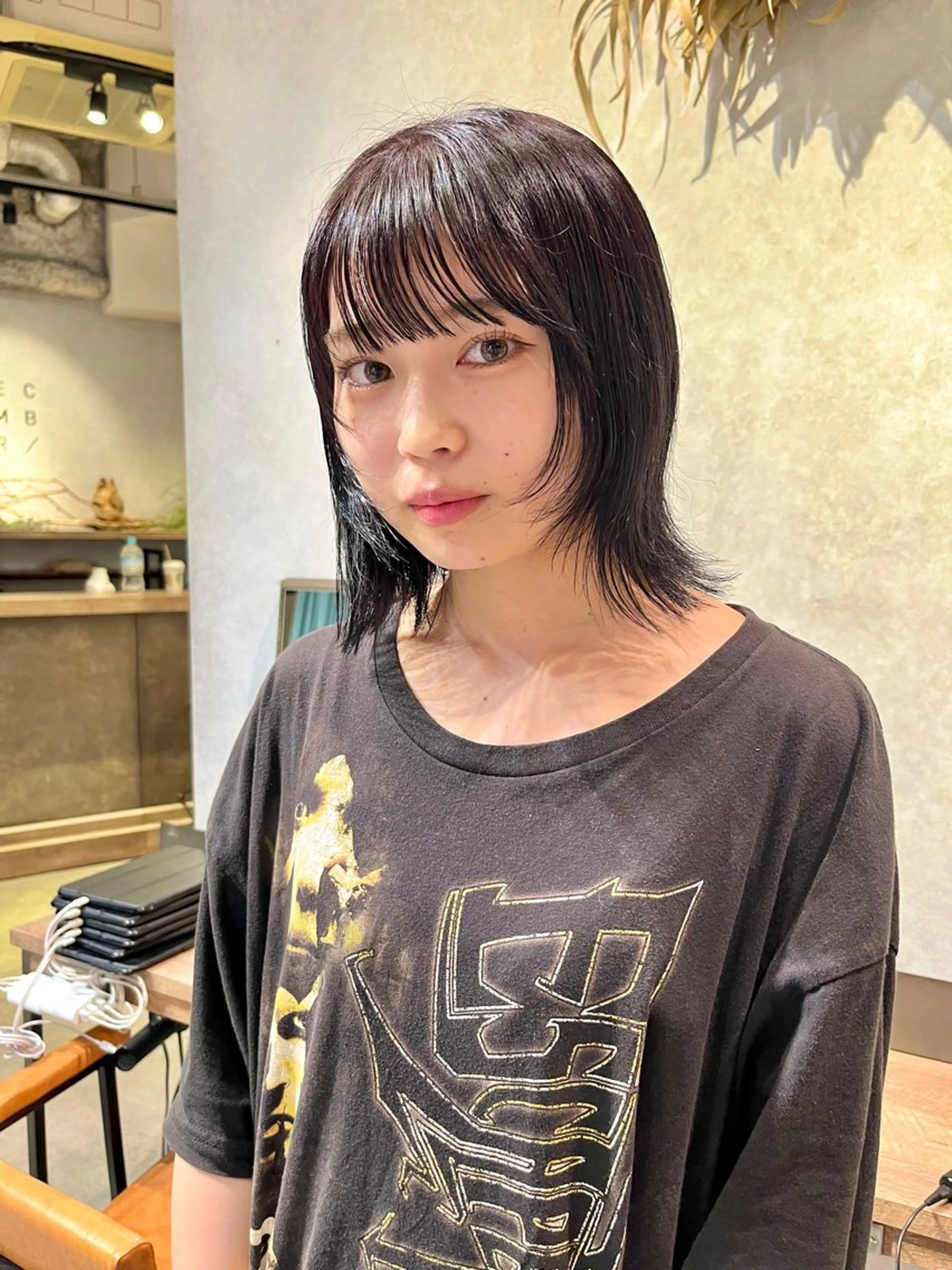 ミディアム パープルカラー December/ jingumae所属・【カットモデル募集】 yuzuのヘアスタイル