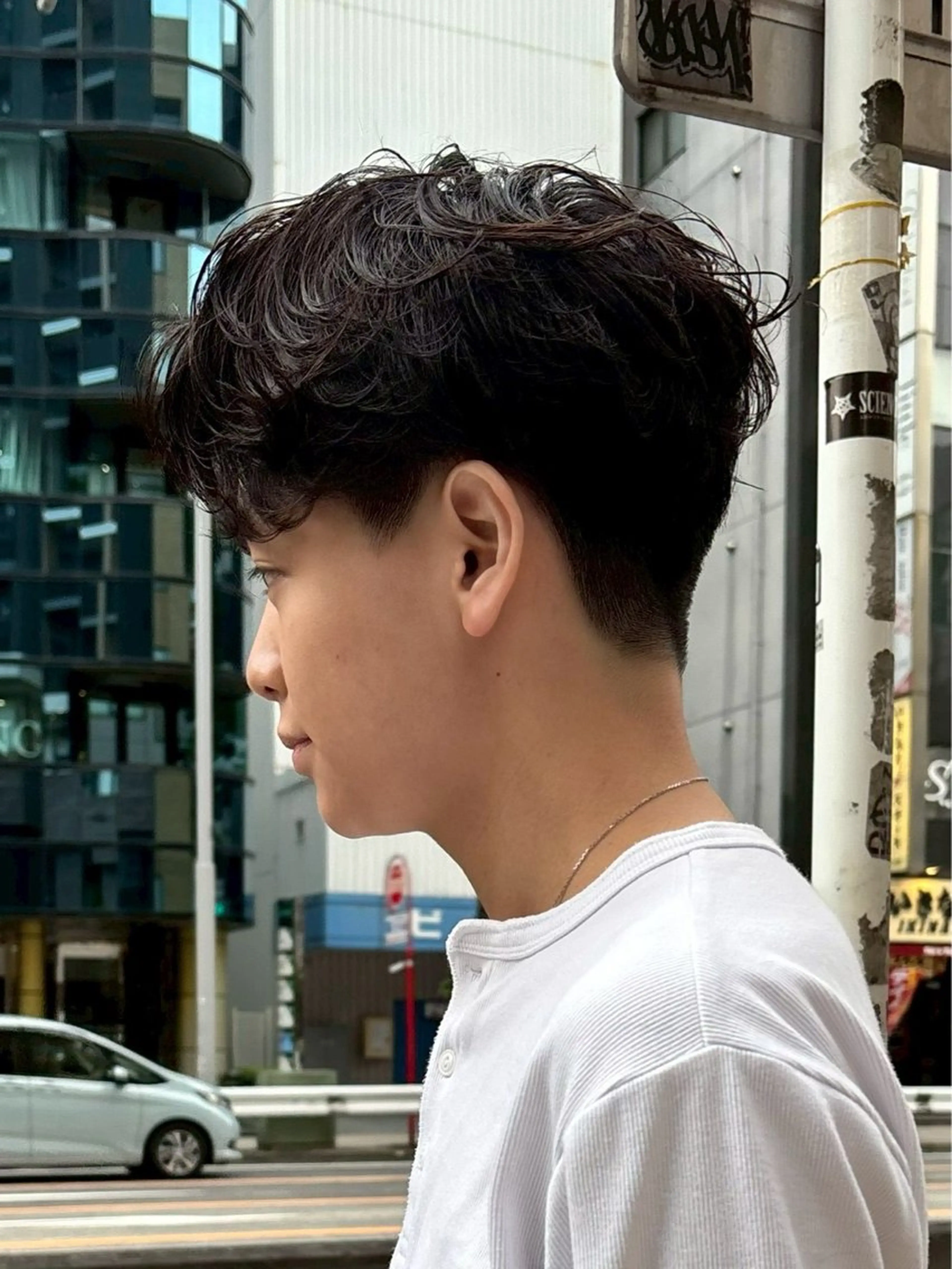 骨格補正カット＋ニュアンスパーマ　【センターパート】の写真