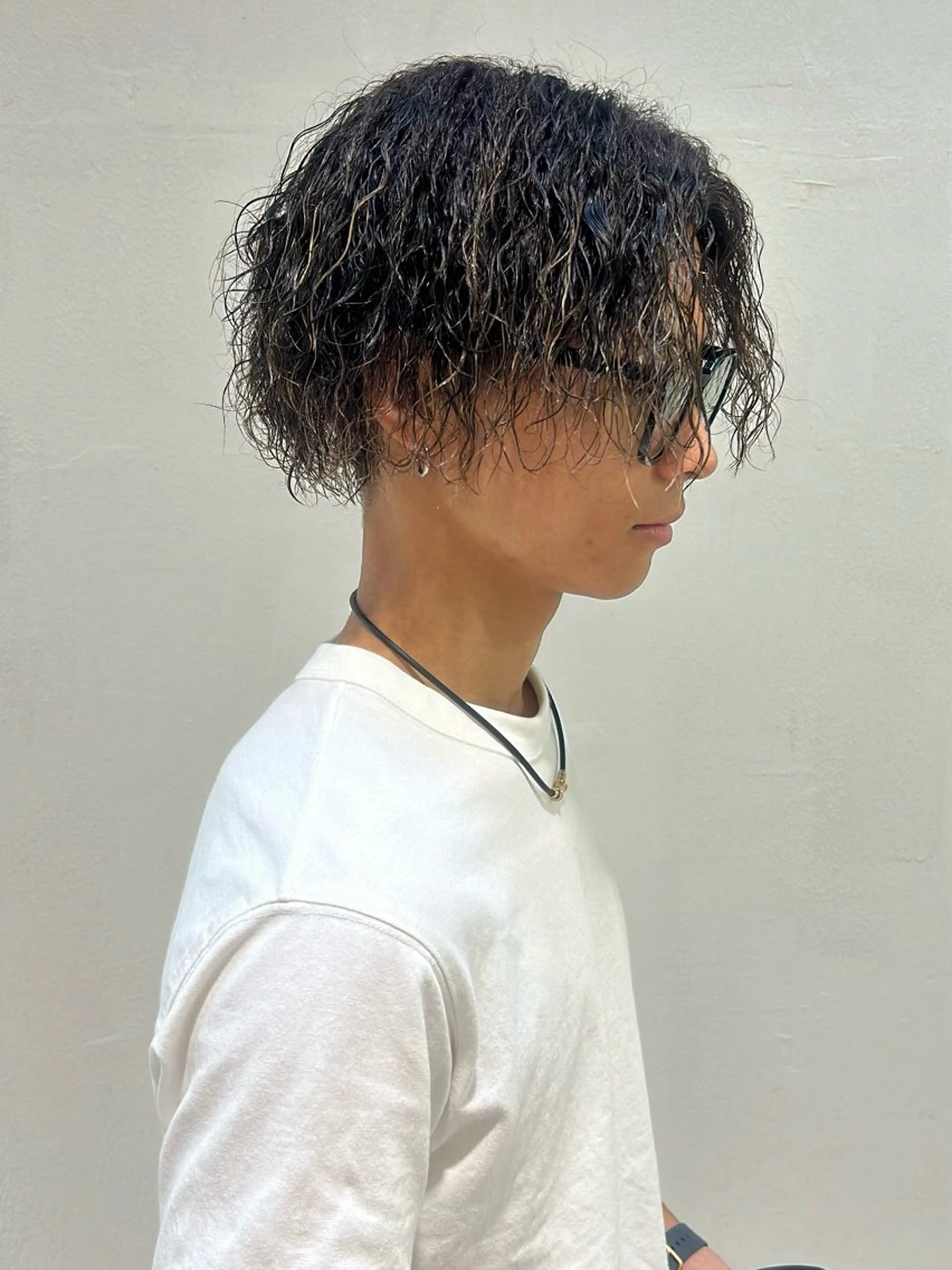 パーマ メンズ 藤原 千紗のヘアスタイル