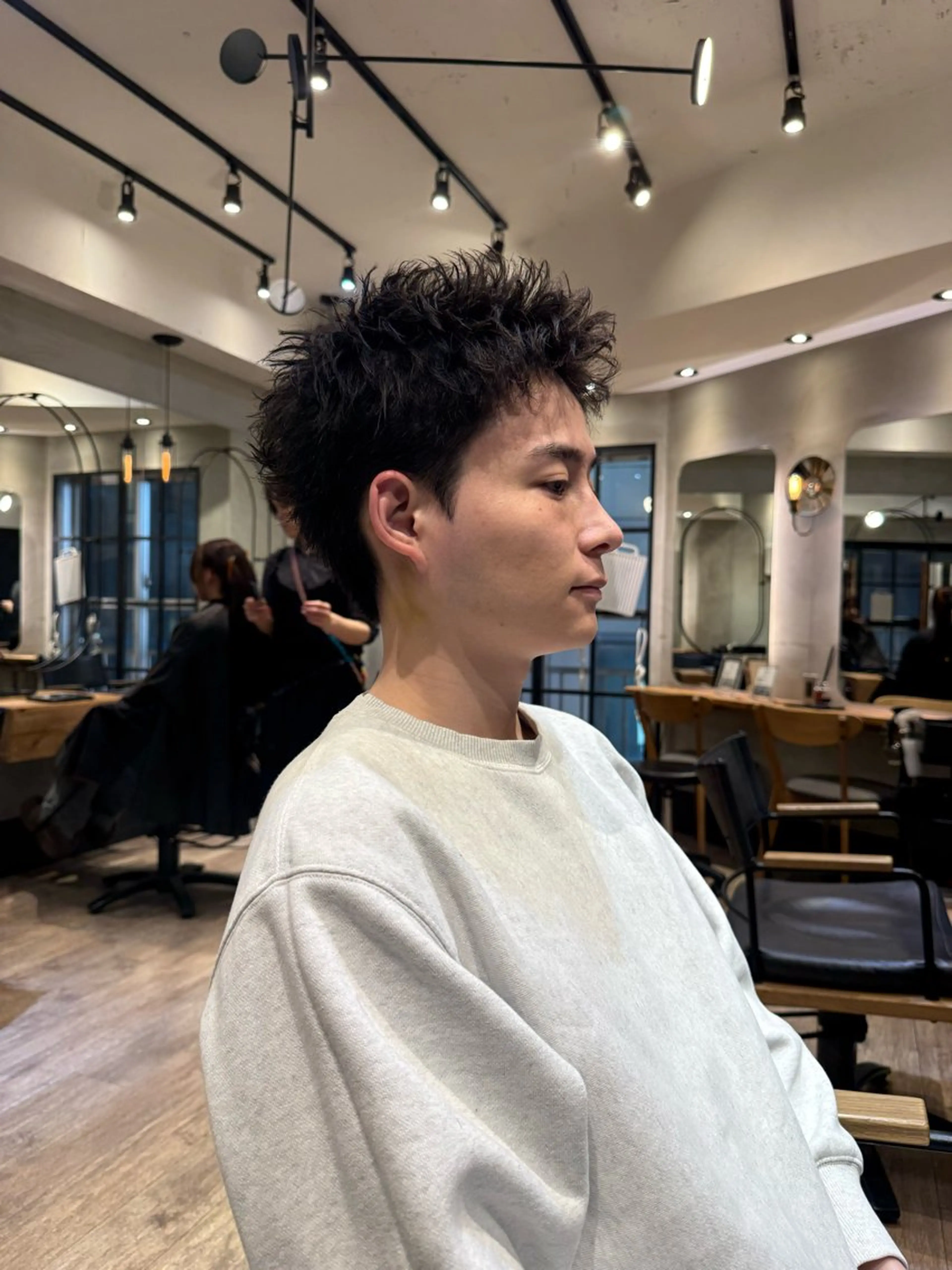 ショート パーマ メンズ メンズパーマ スパイキーショート ショートヘア カット パーマ heavenly by HAVANA新宿所属・メンズショート/ピン パーマ/新宿/フウガのヘアスタイル