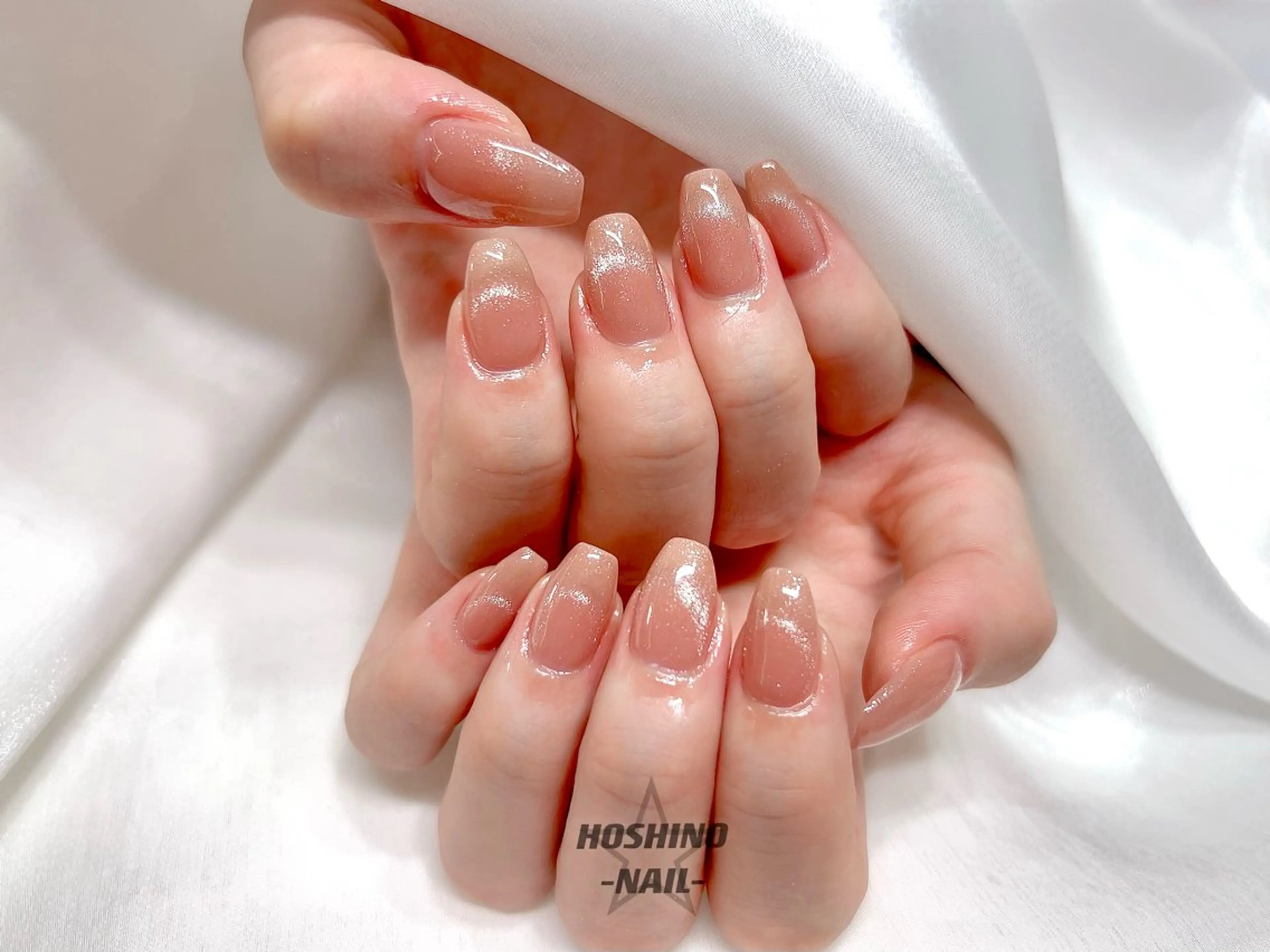 ネイル フレンチネイル マグネットネイル マグネットフレンチ ワンホンネイル ハンドネイル ★HOSHINO NAIL★新宿店のネイルデザイン