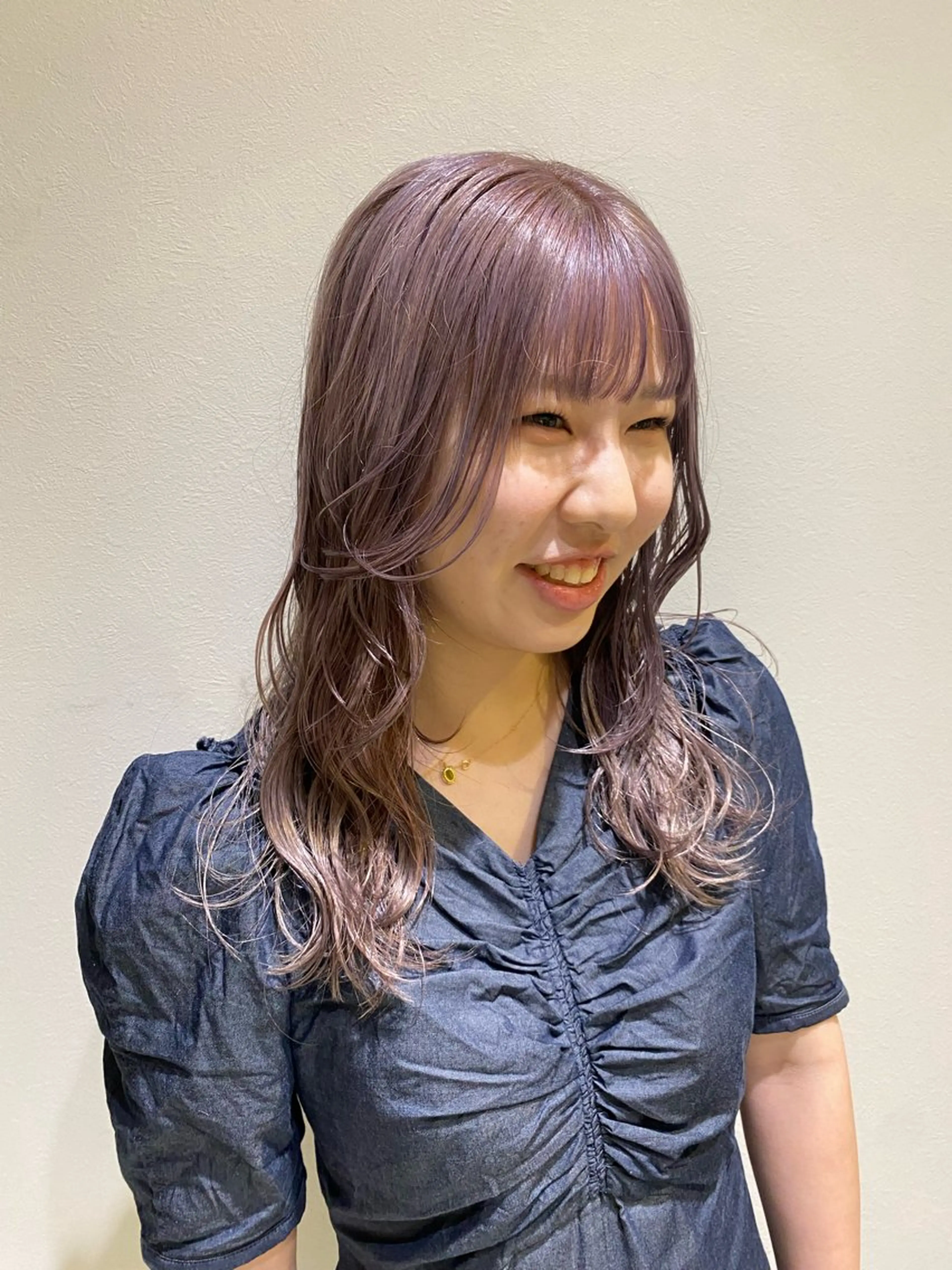 ロング カラー カット ヘアカラー トリートメント 鹿児島 聖来のヘアスタイル