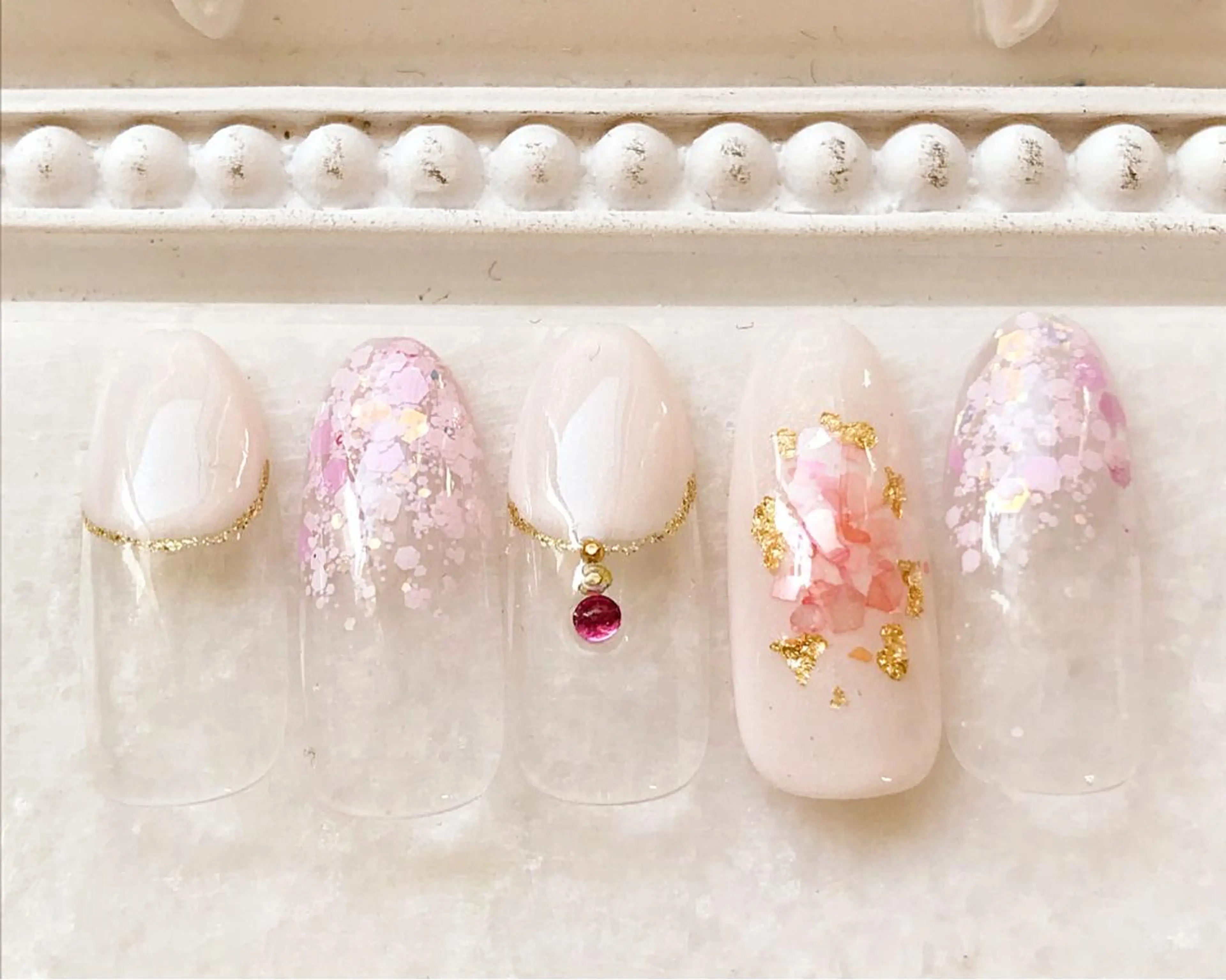 ネイル ピンク ハンドネイル Satomi  のネイルデザイン