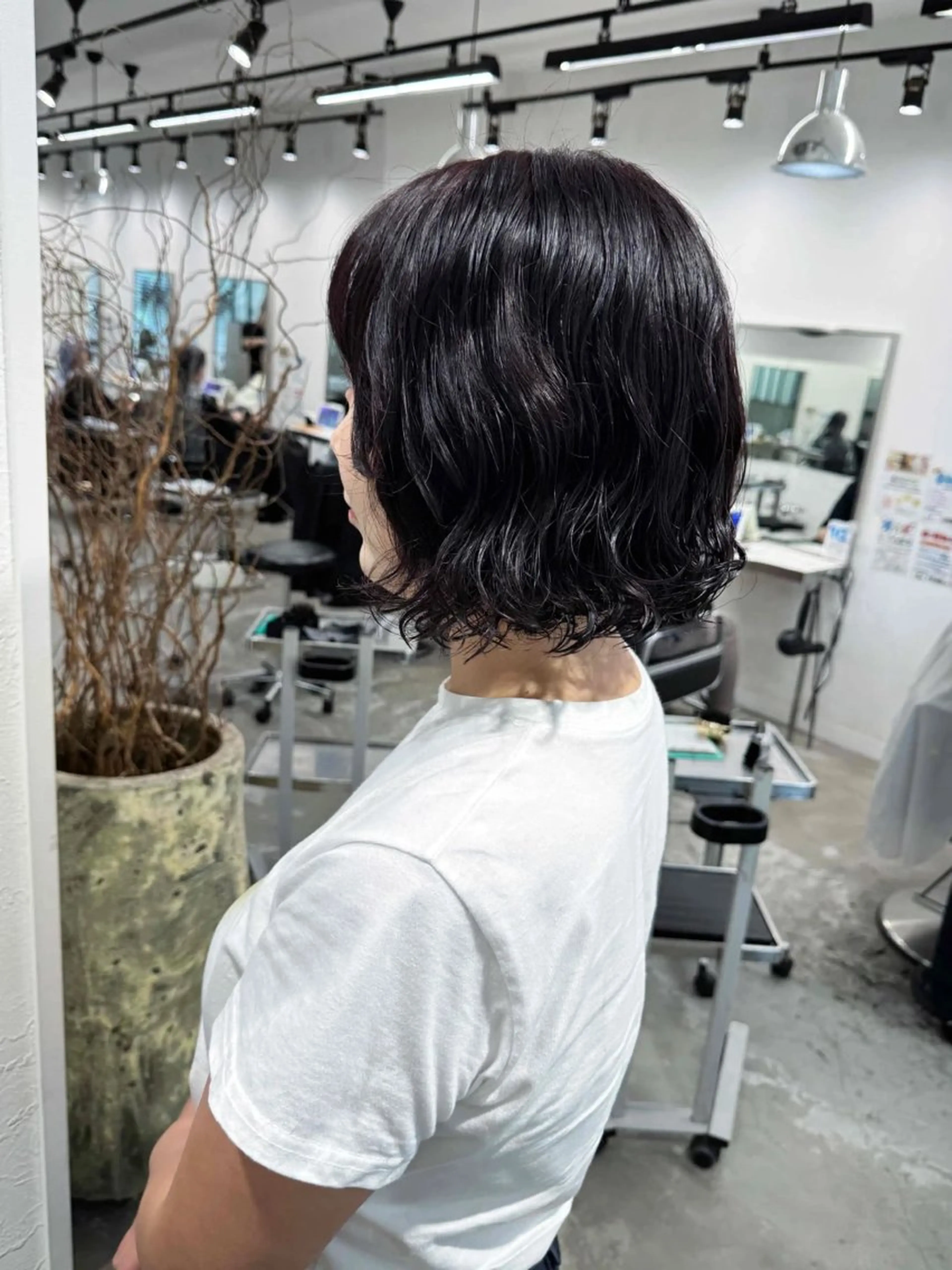 パーマ ハイトーン/レイヤー /艶カラー🎀のヘアスタイル