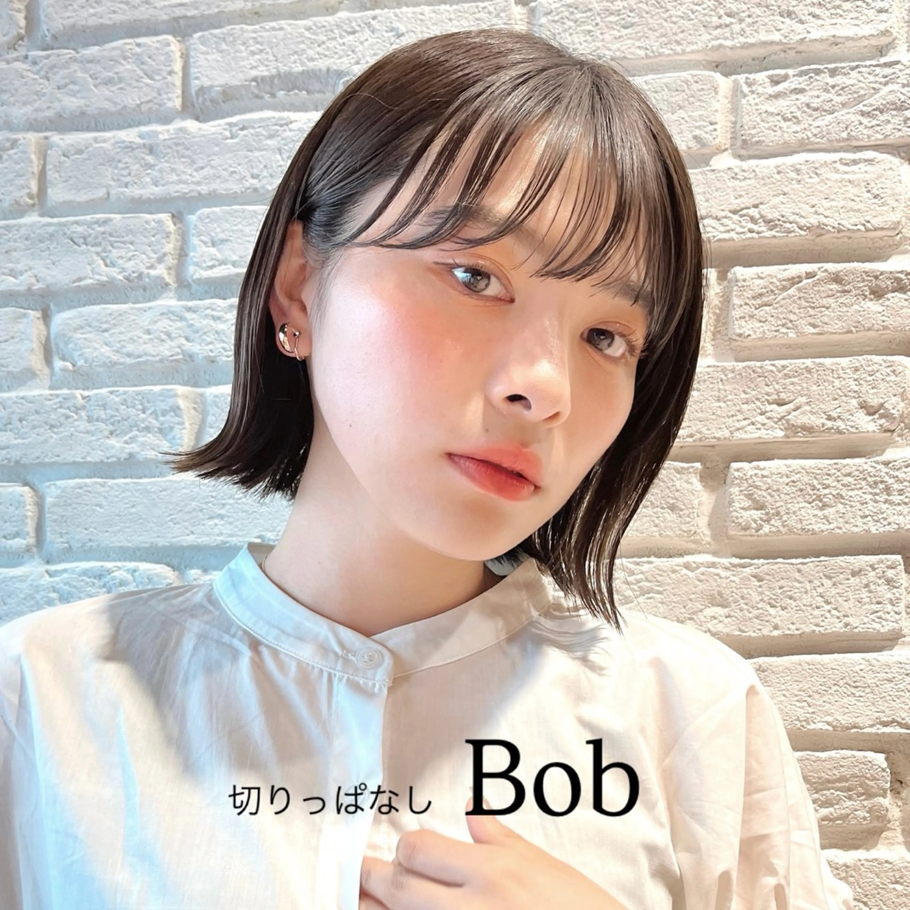 ショート カラー ヘアアレンジ 切りっぱなしボブ 透明感カラー グレージュ ボブ 🌱ボブ/レイヤー/ ベージュ/あやみ✨のヘアスタイル