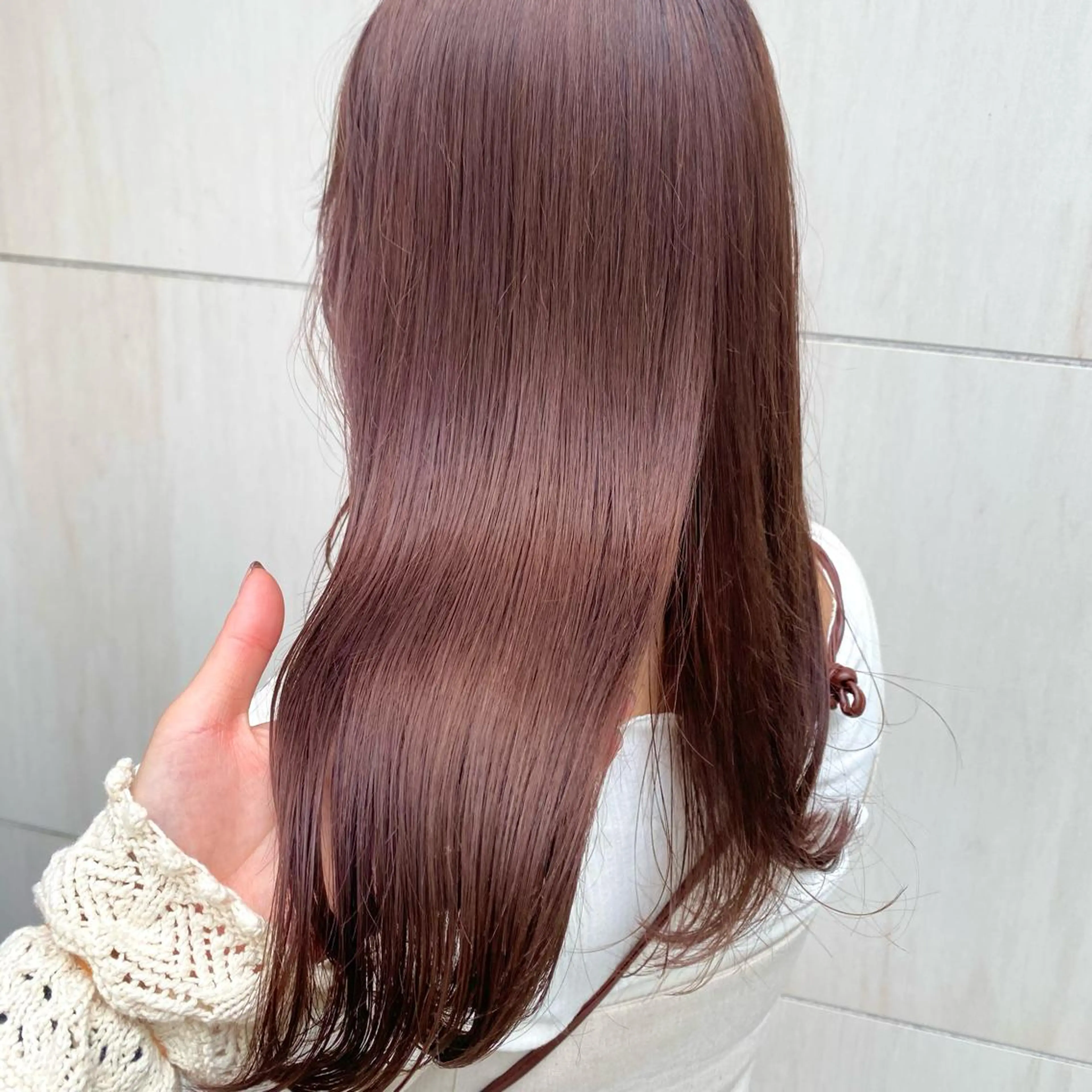 ロング カラー パーマ ヘアアレンジ メンズ キッズ ネイル マツエク・マツパ ピンクカラー カラーマツエク ブラウン ピンク カット ヘアカラー EMANON梅田店所属・前川 朋香のヘアスタイル