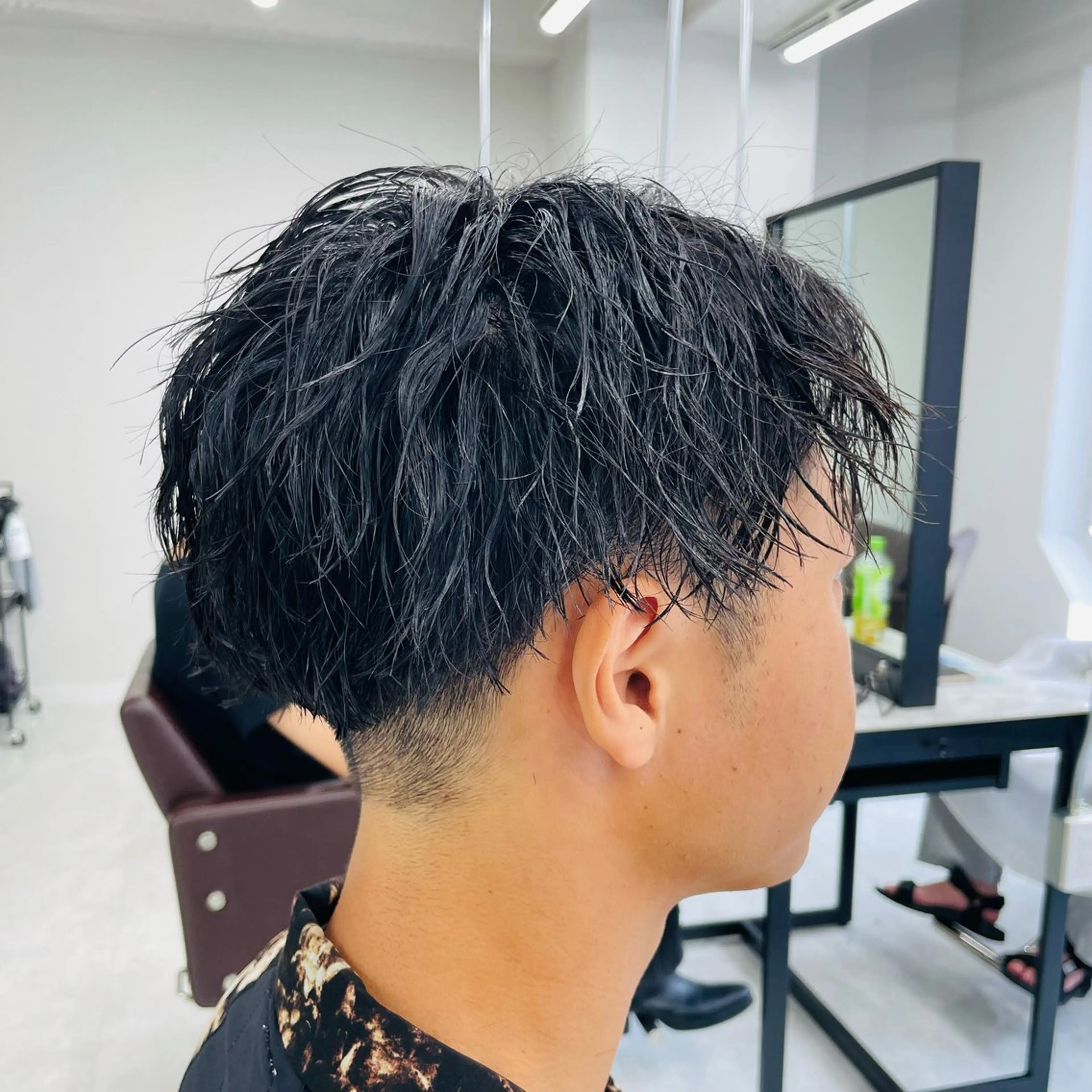 ショート パーマ メンズ メンズカット特化✂︎ SHINGO 本厚木のヘアスタイル