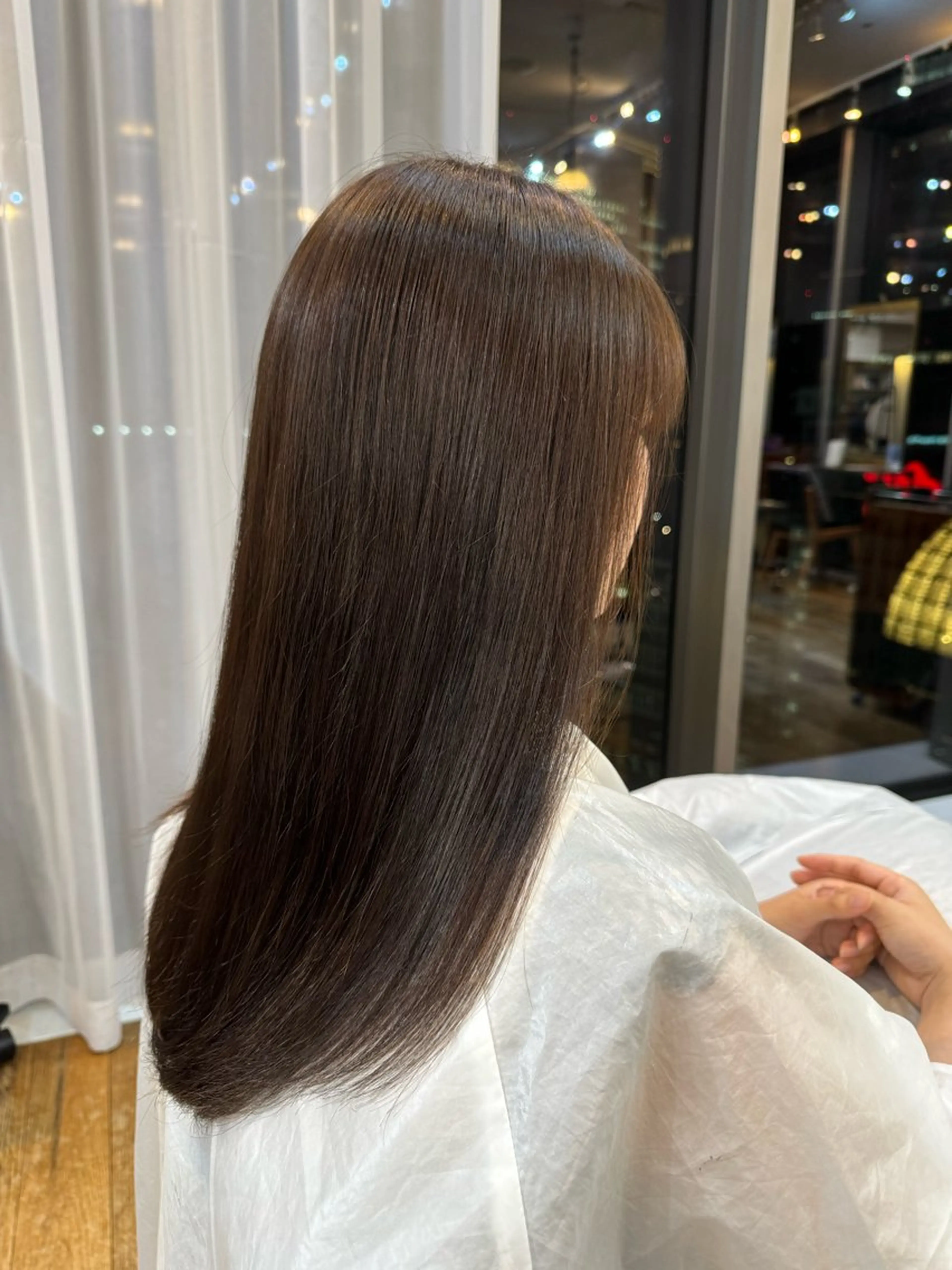 ロング カラー はなわ あいりのヘアスタイル