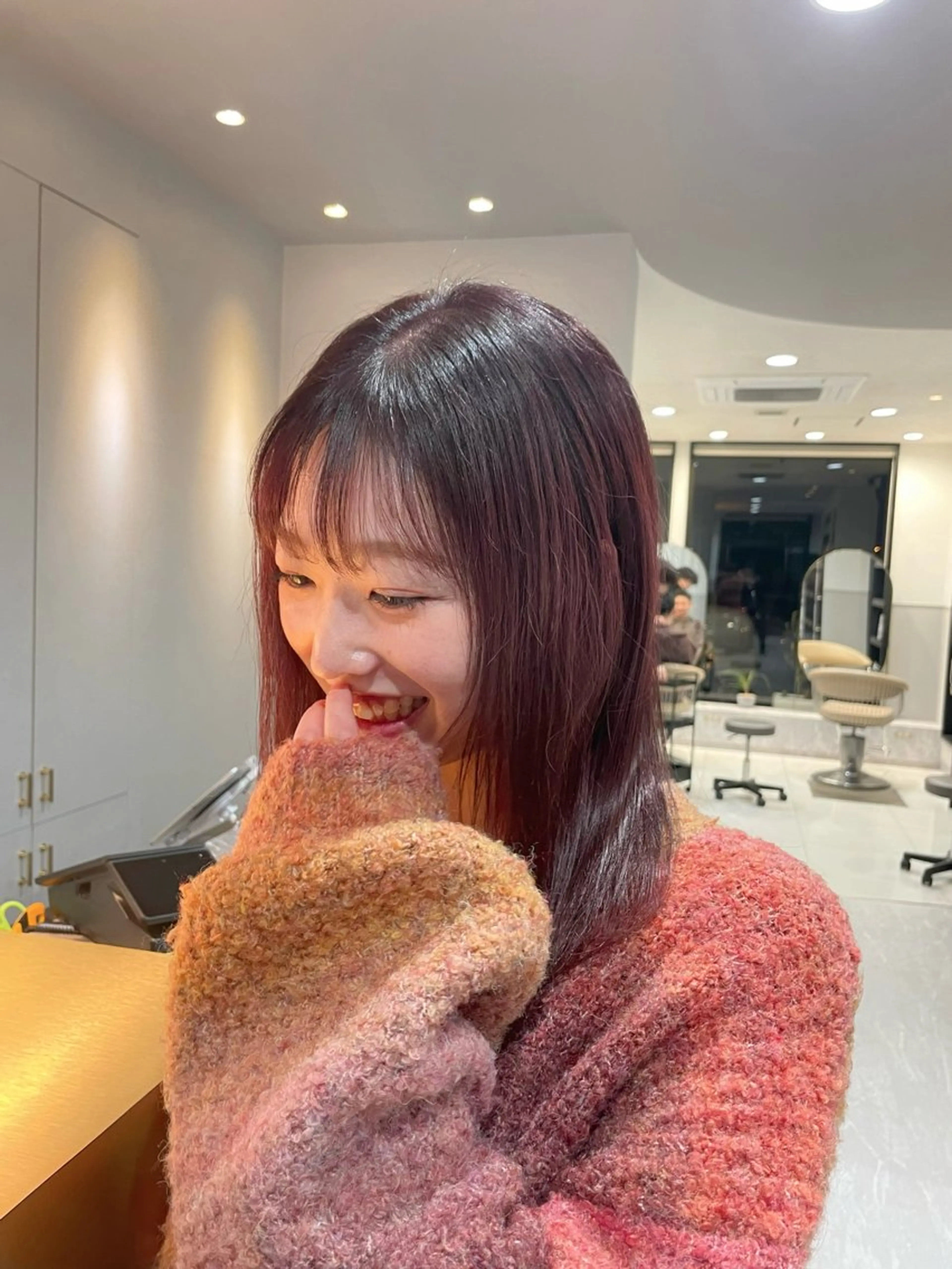 ロング カラー 長尾 康生のヘアスタイル