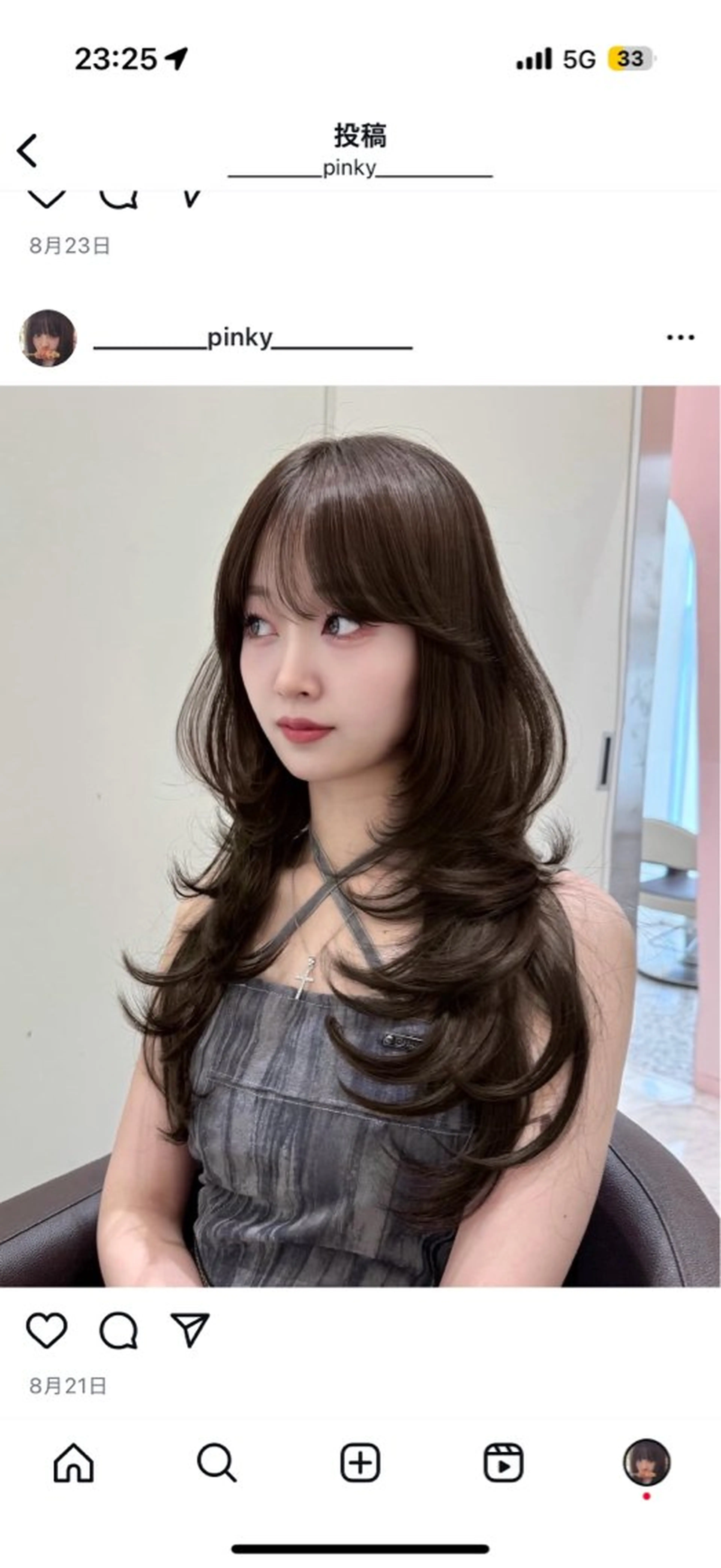 ロング カラー ブリーチ ケアカラー ラベンダーカラー ラベンダーグレー レイヤーカット カット ヘアカラー トリートメント モテ韓国ヘア/ レイヤー🤍RIKAのヘアスタイル