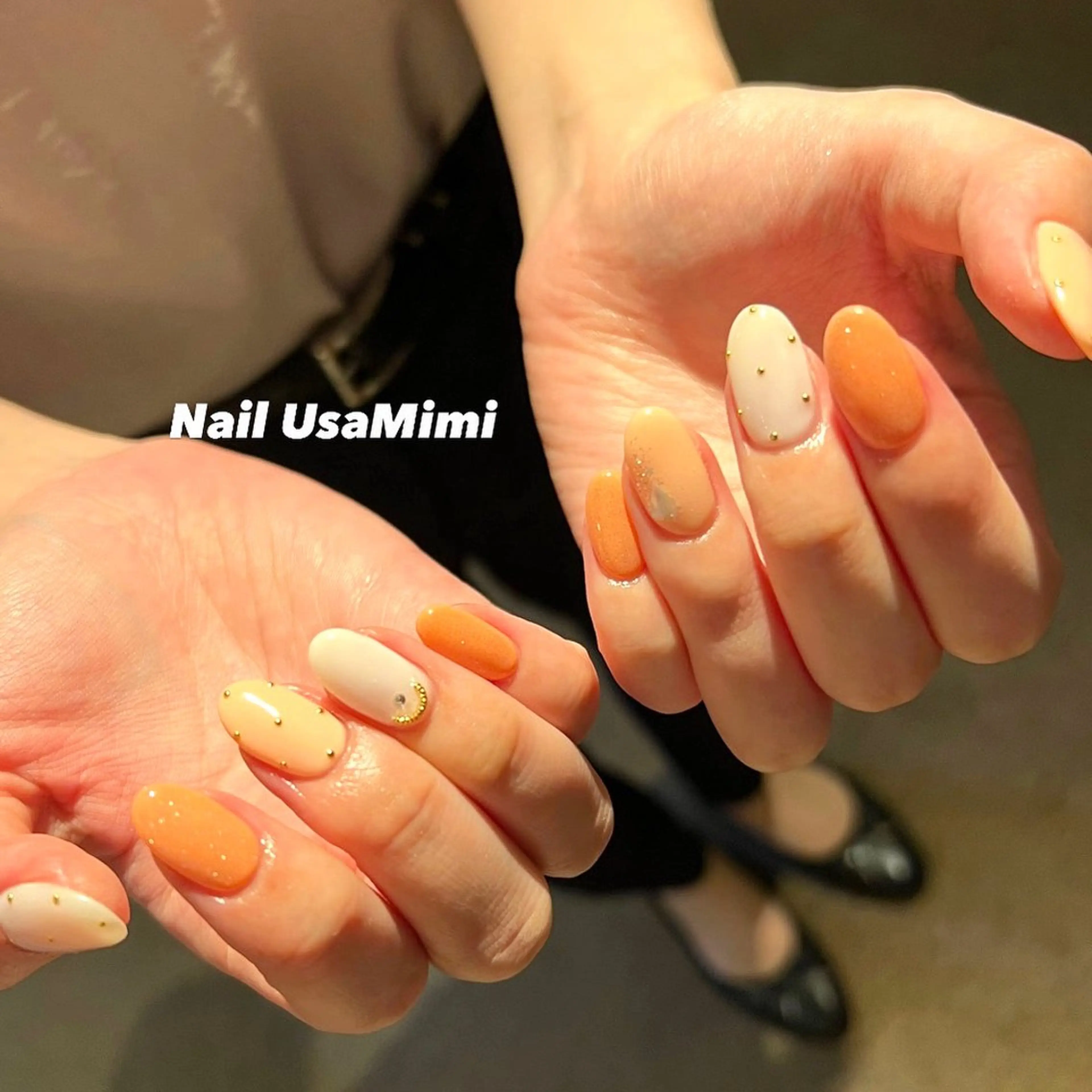 ネイル オーロラネイル フットネイル ジェルネイル 氷ネイル・うるうるネイル キラキラネイル 本町ネイルNail UsaMimiのネイルデザイン