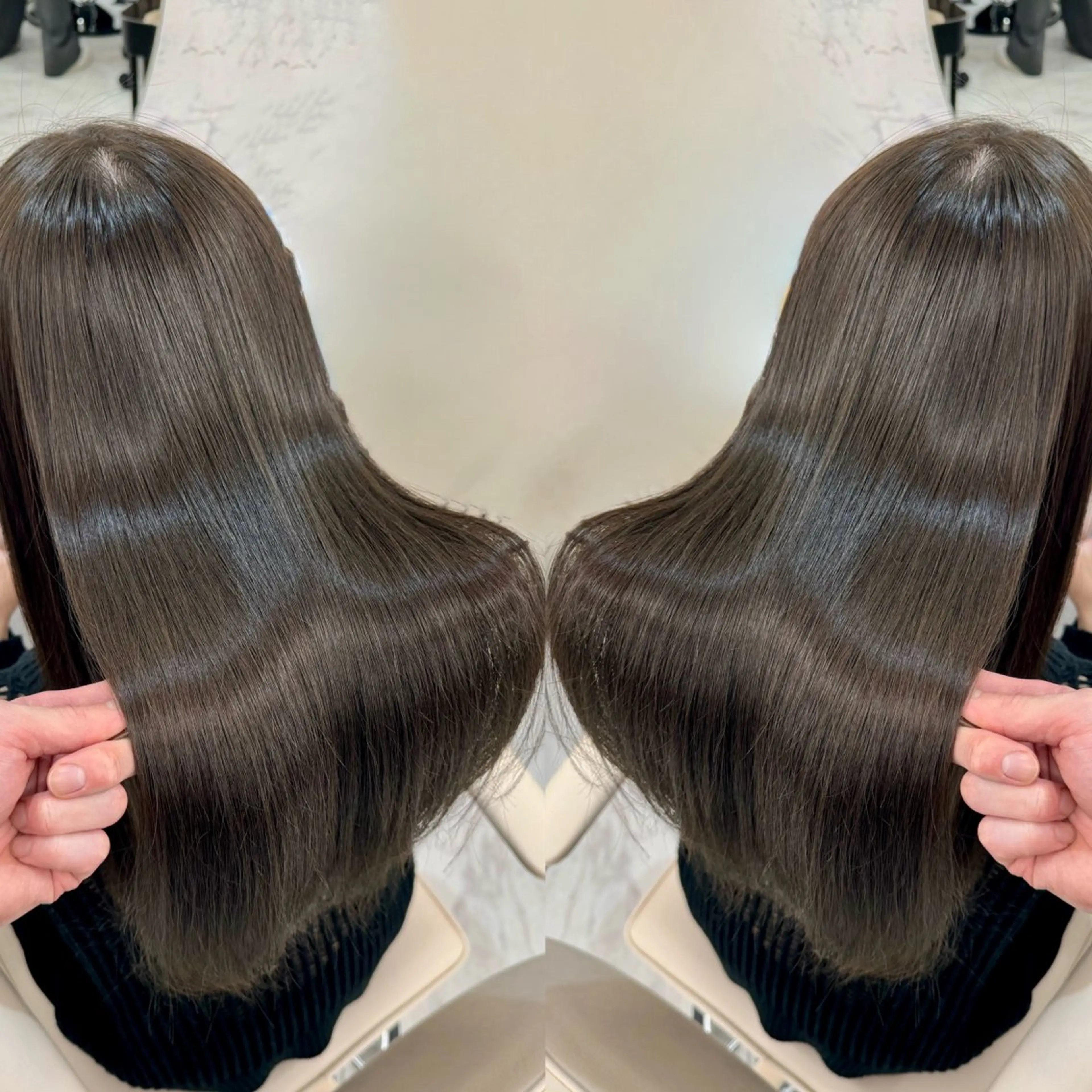 ロング 髪質改善縮毛矯正🫧 村上蒼生のヘアスタイル