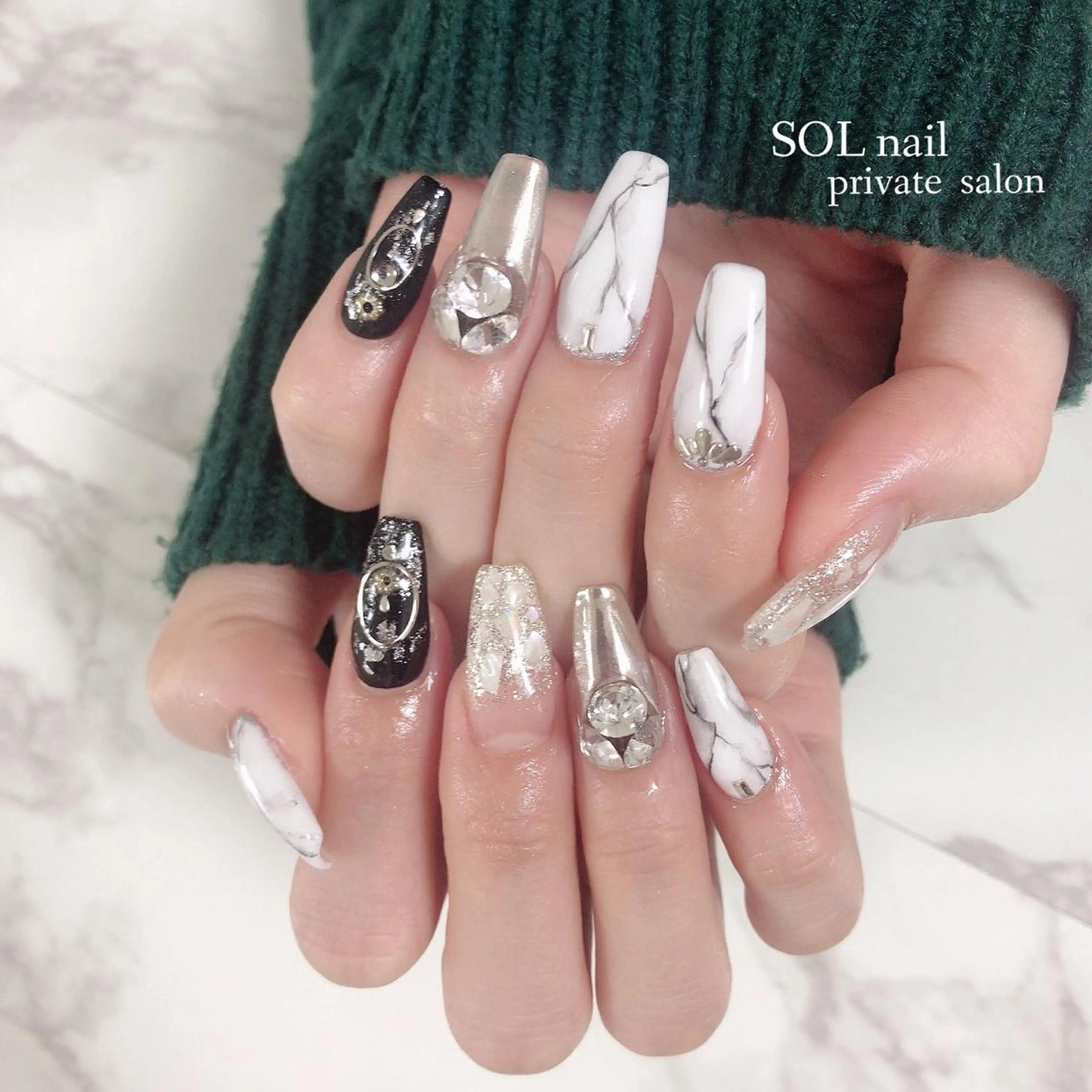 深爪さんも対応💅スカルプ長さ出し+持ち込み画像OK☺︎ジェルアートし放題の写真