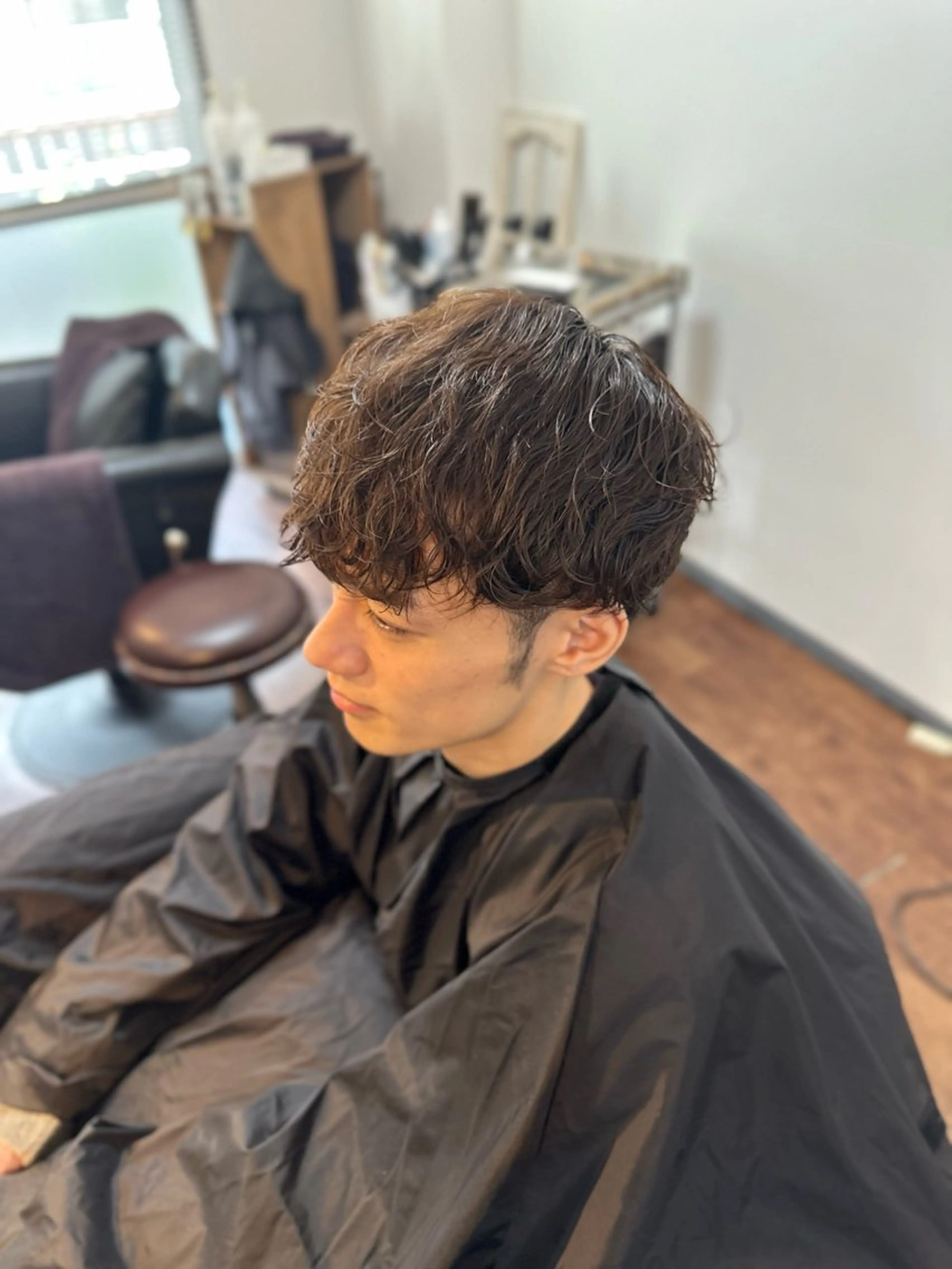 ミディアム パーマ メンズ カット パーマ トリートメント Lizir  ルズィール所属・Luzir⭐︎ GEN⭐︎のヘアスタイル