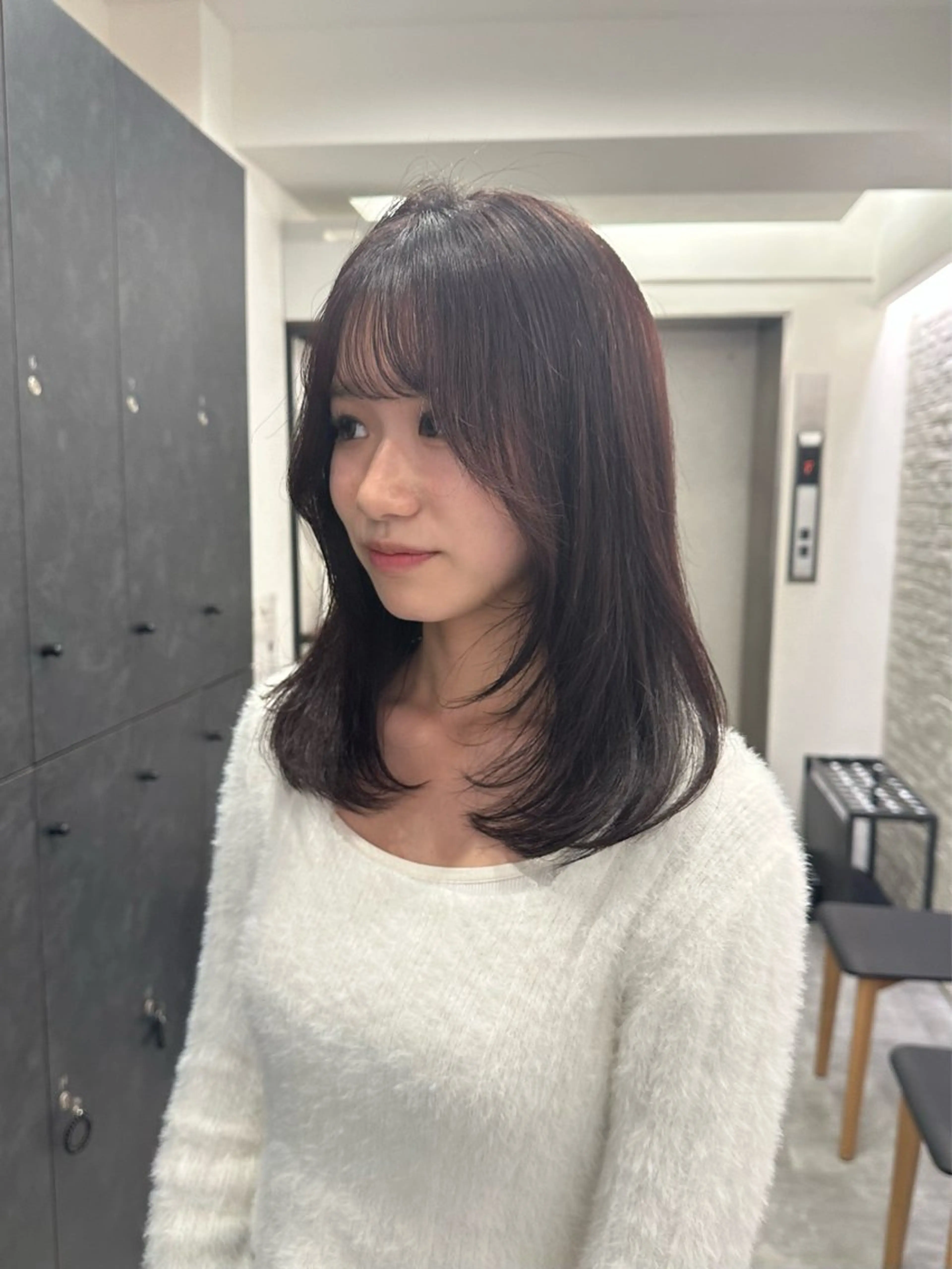 ミディアム カラー ミディアムレイヤー レイヤーカット 銀座/ヘアセット シマムラ ミホのヘアスタイル