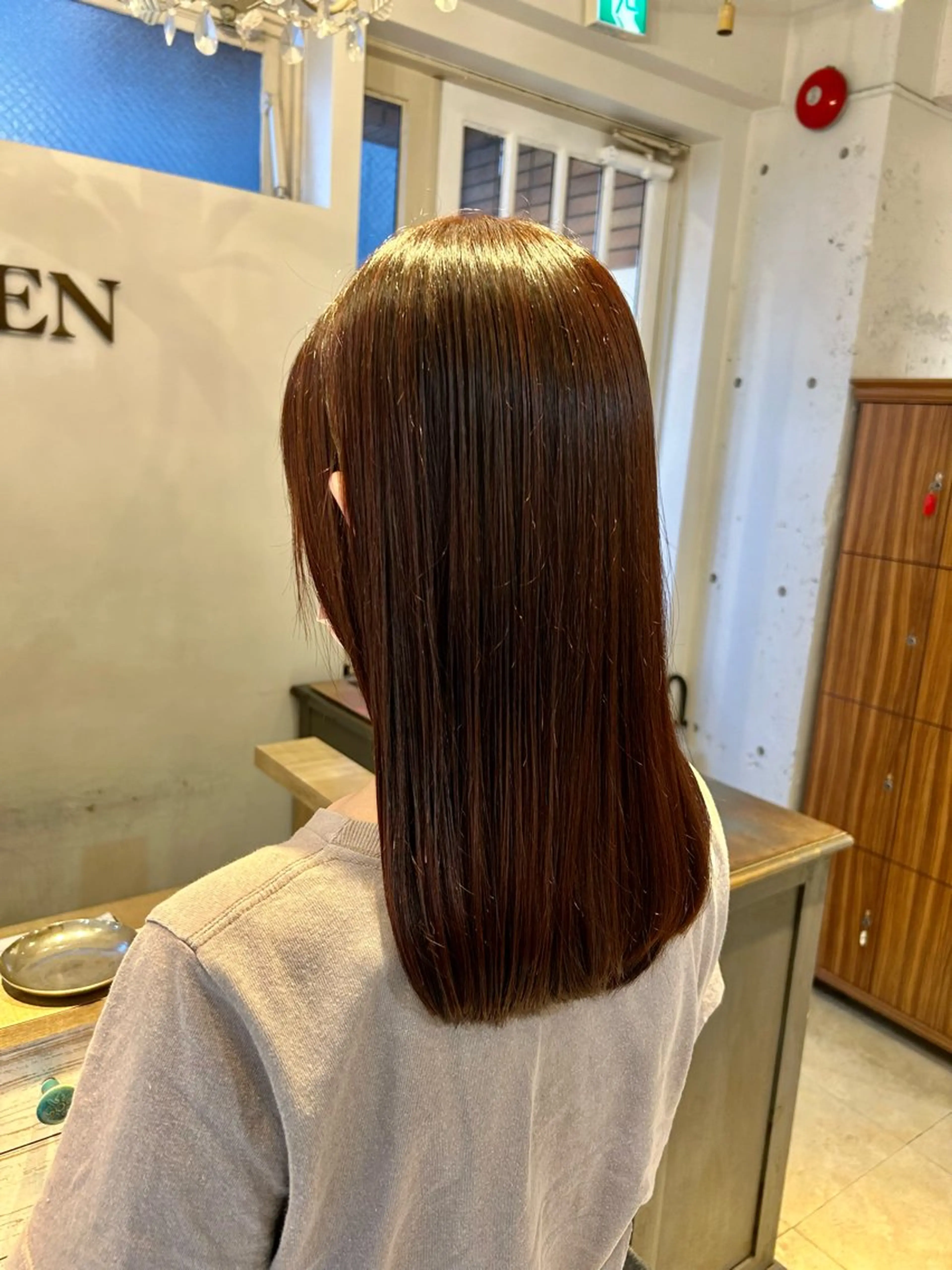 ロング カラー カット 縮毛矯正 トリートメント LOREN    jiyugaoka所属・山本美月🐻艶カラー ♥️暖色カラーのヘアスタイル