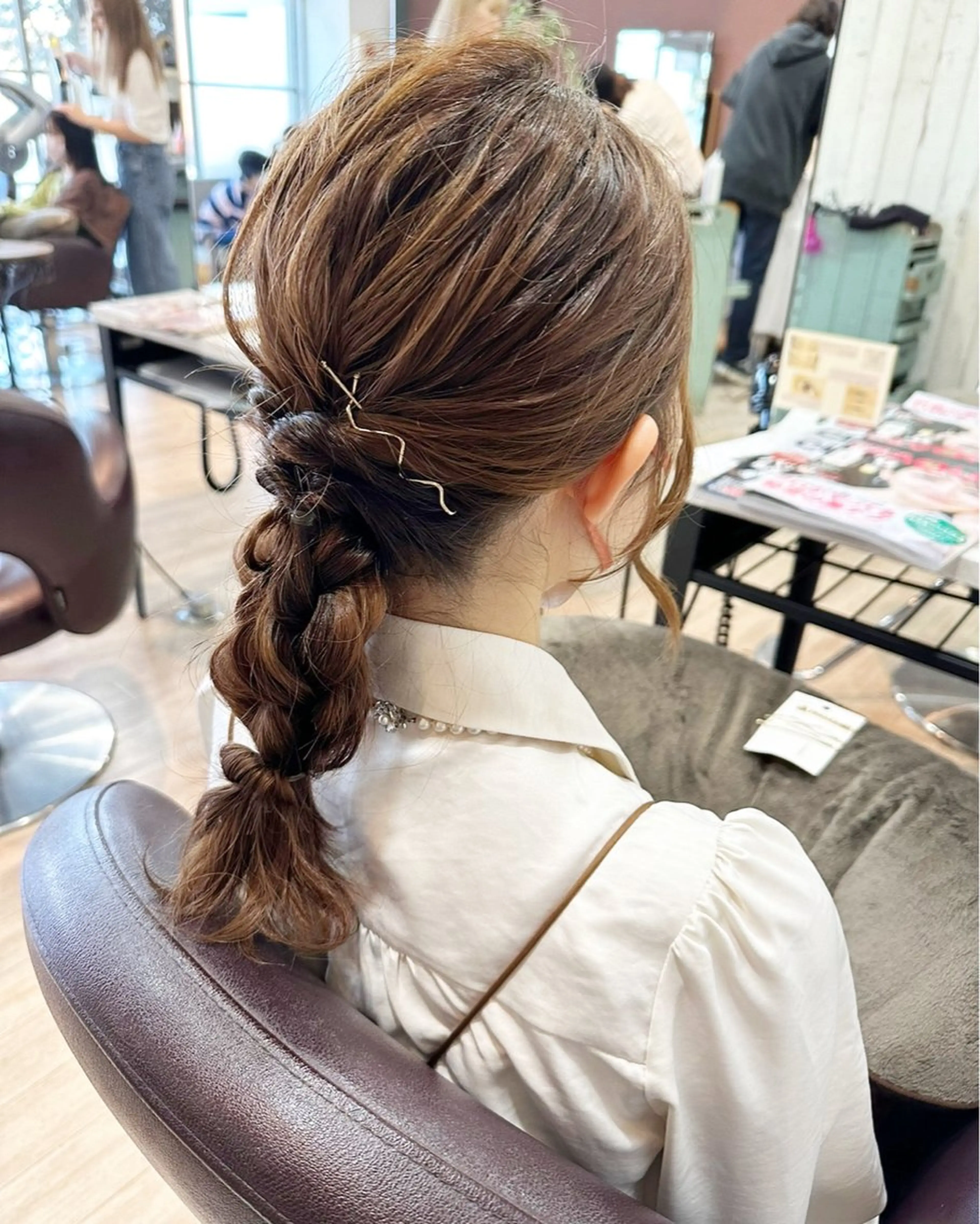 ミディアム ヘアセット ツヤ髪質改善 💜れいな💜のヘアスタイル