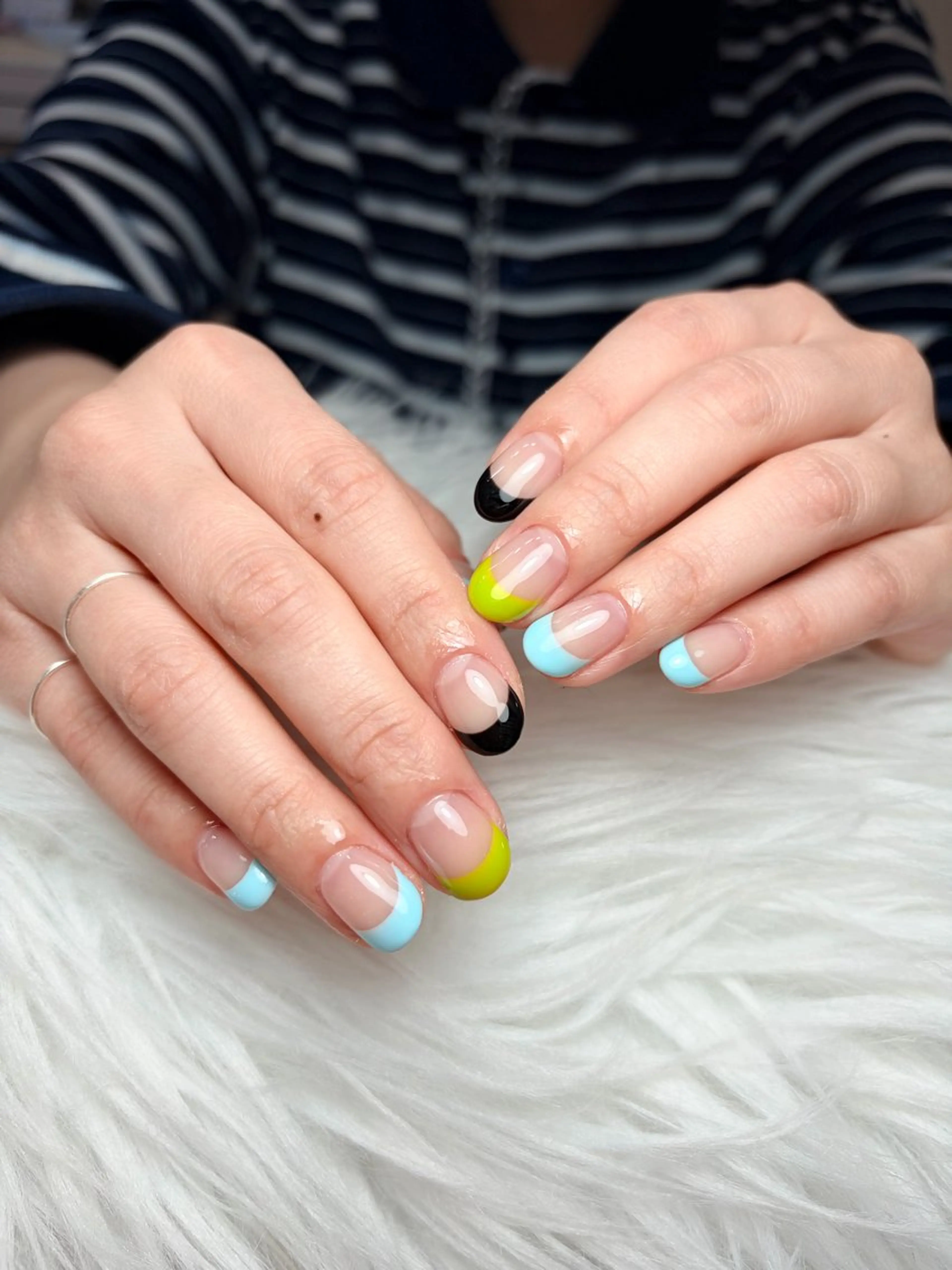 ネイル アートネイル 長さ出し ジェルネイル マグネットネイル ニュアンスネイル ハンドネイル Cloudy Chan Nailのネイルデザイン