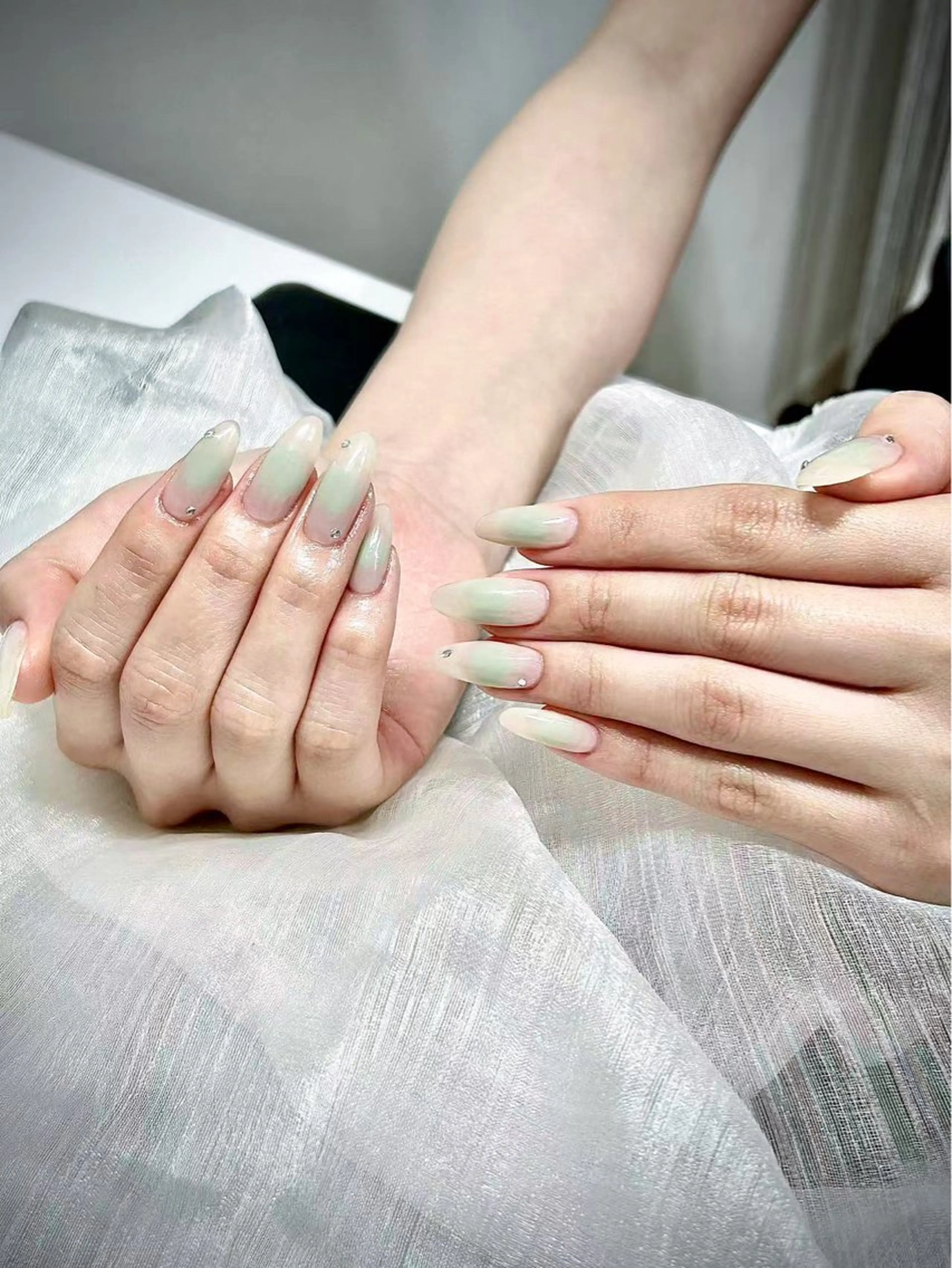 ネイル スカルプネイル シンプルネイル Lunailsalon所属・Lu nailsalonのネイルデザイン