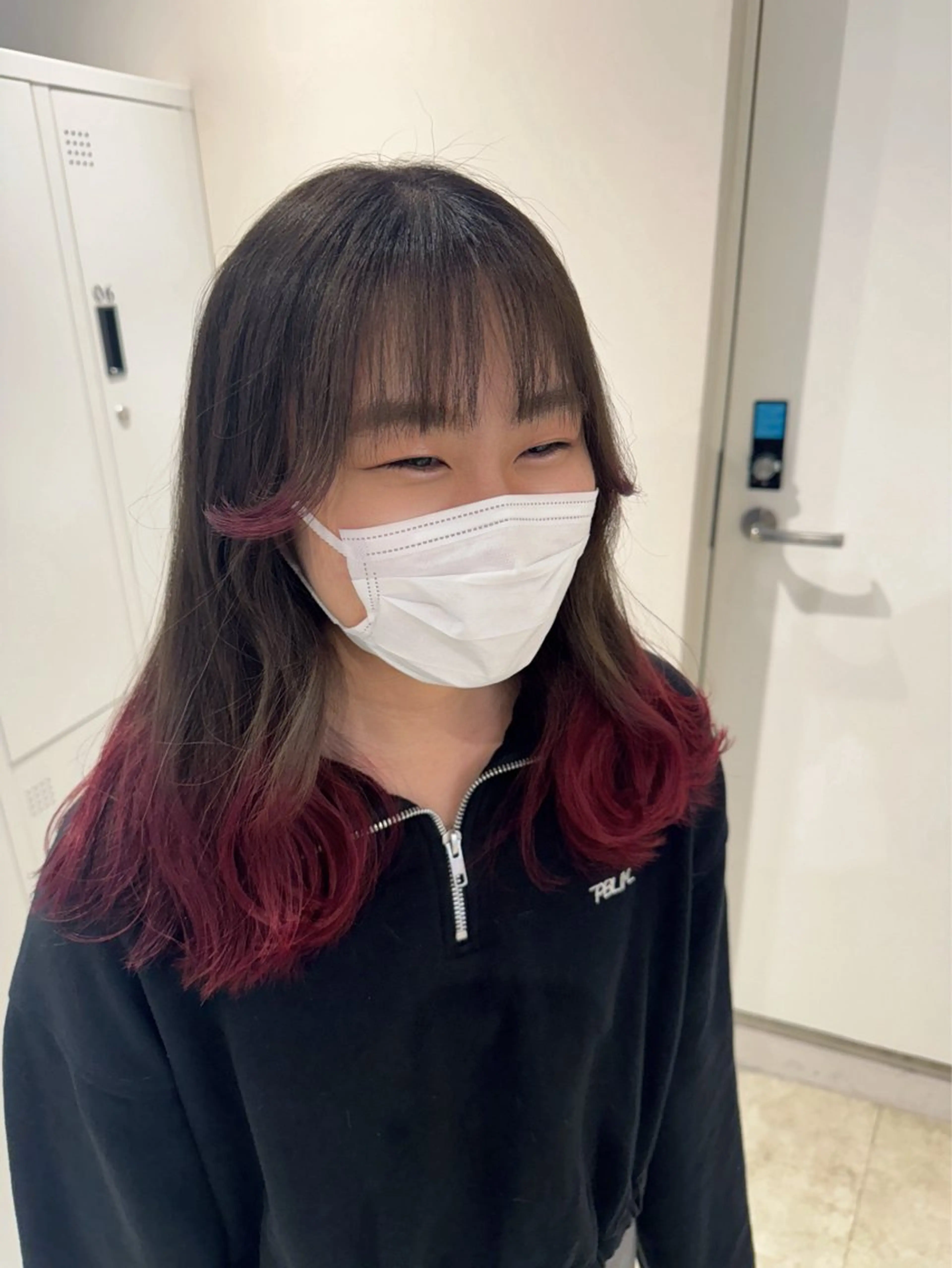 ロング カラー グレージュ レッドカラー カット ヘアカラー トリートメント 透明感カラー✨艶髪 制作🌱山根あゆみのヘアスタイル