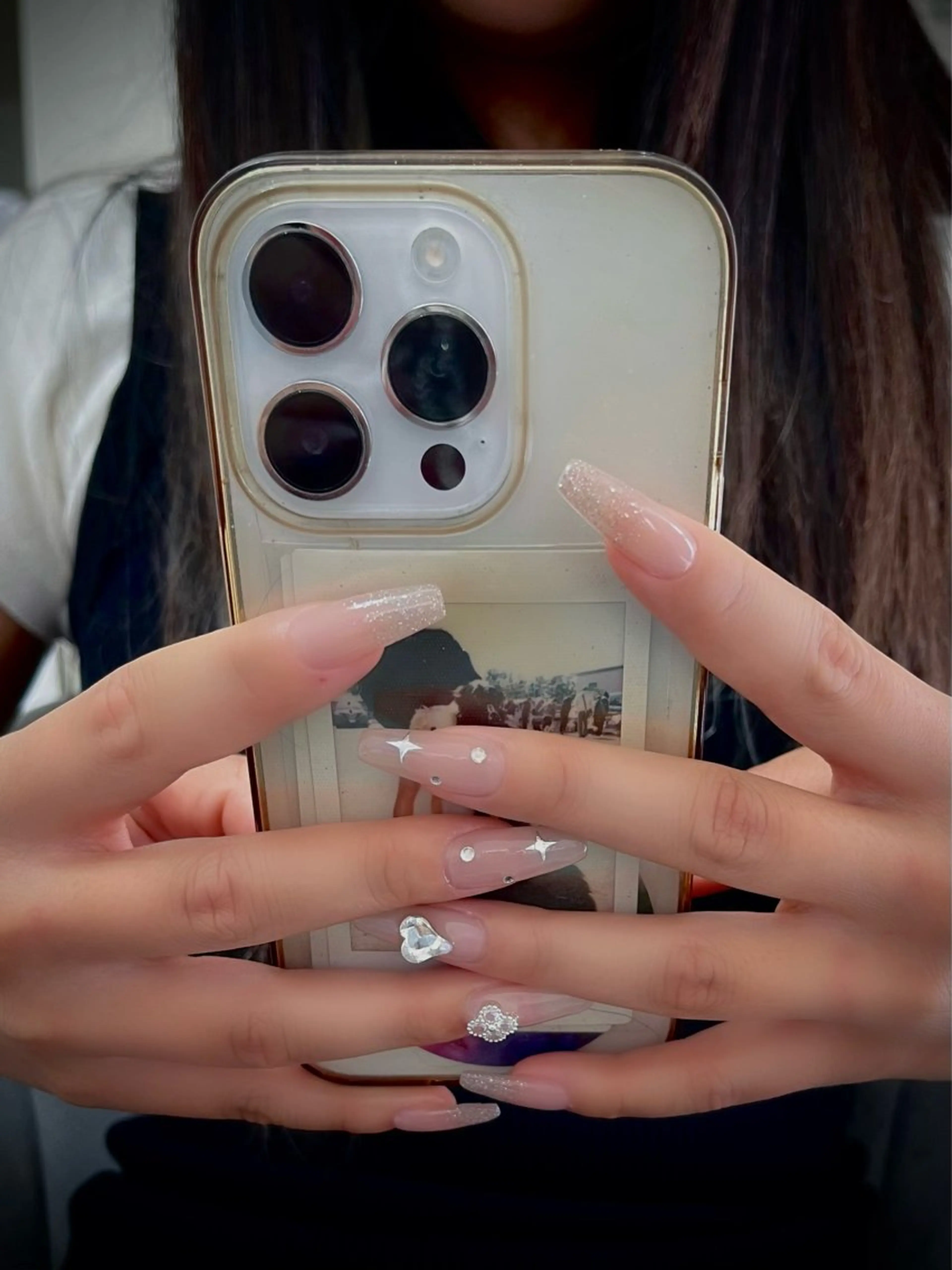 ネイル キラキラネイル マグネットネイル ワンカラーネイル スカルプネイル ワンホンネイル nine.🦋 YUKOのネイルデザイン