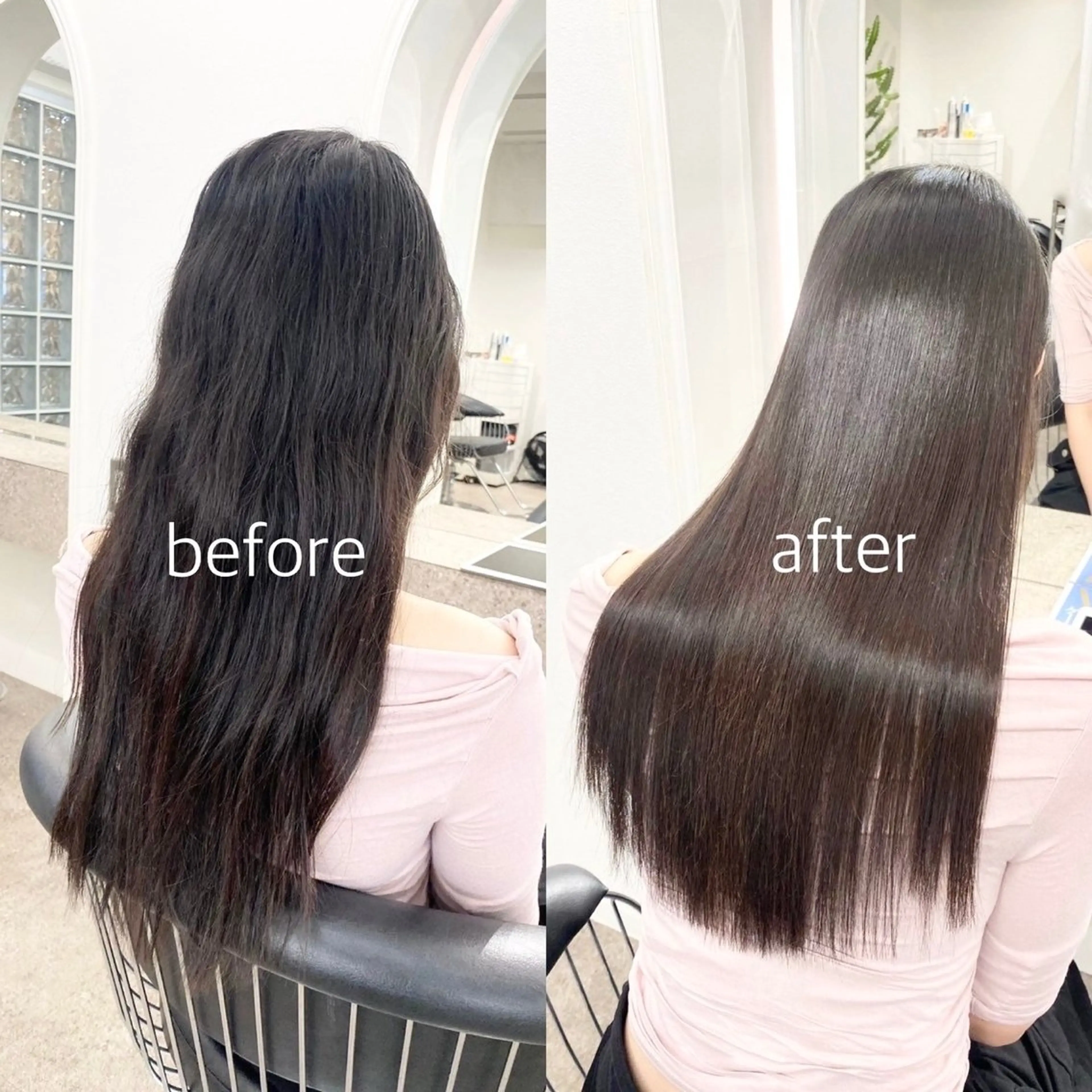 ロング パーマ 髪質改善 韓国風ヘア ストレートパーマ 名古屋/髪質改善 /ミサトのヘアスタイル