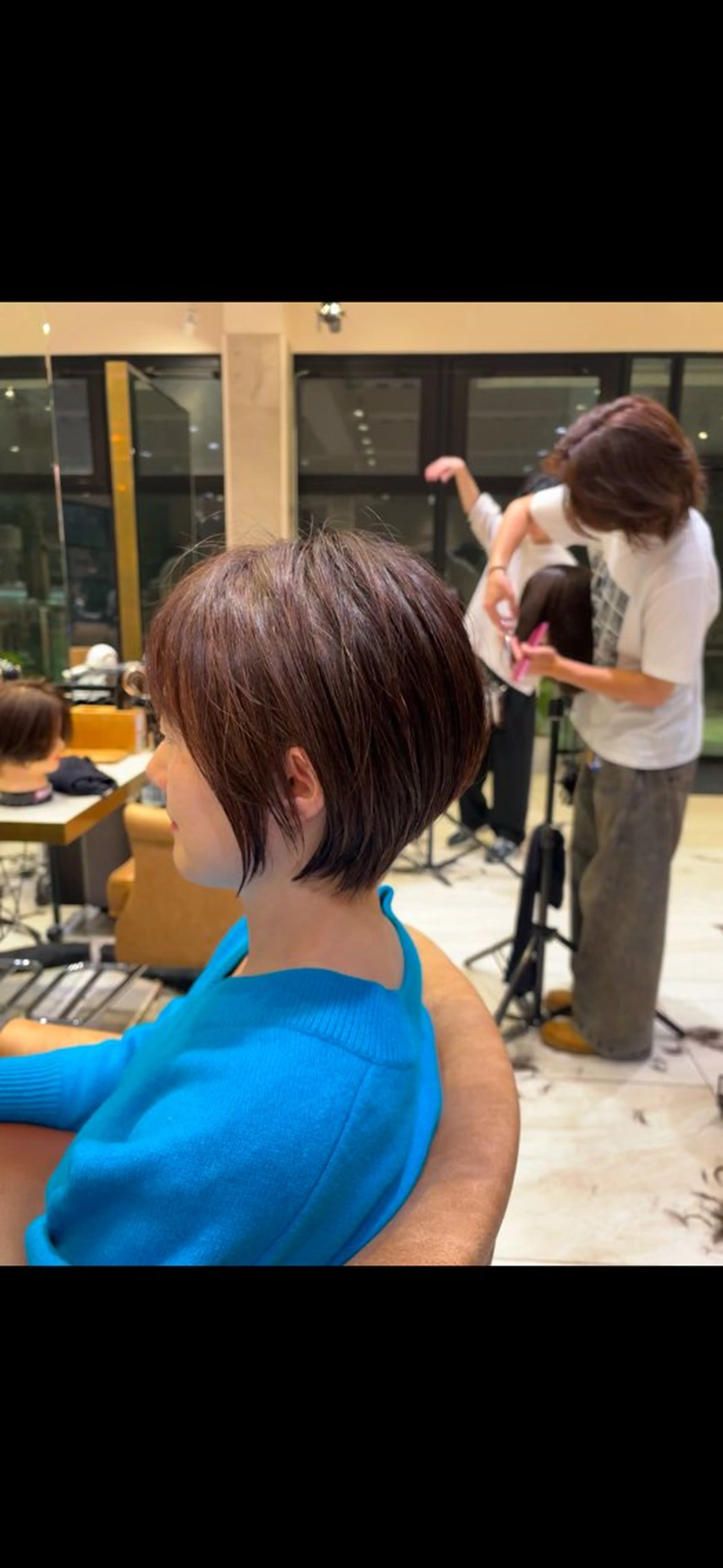 ショート 丸みショート ショートヘア ショート/レイヤー/ 無料/表参道/荒砂のヘアスタイル