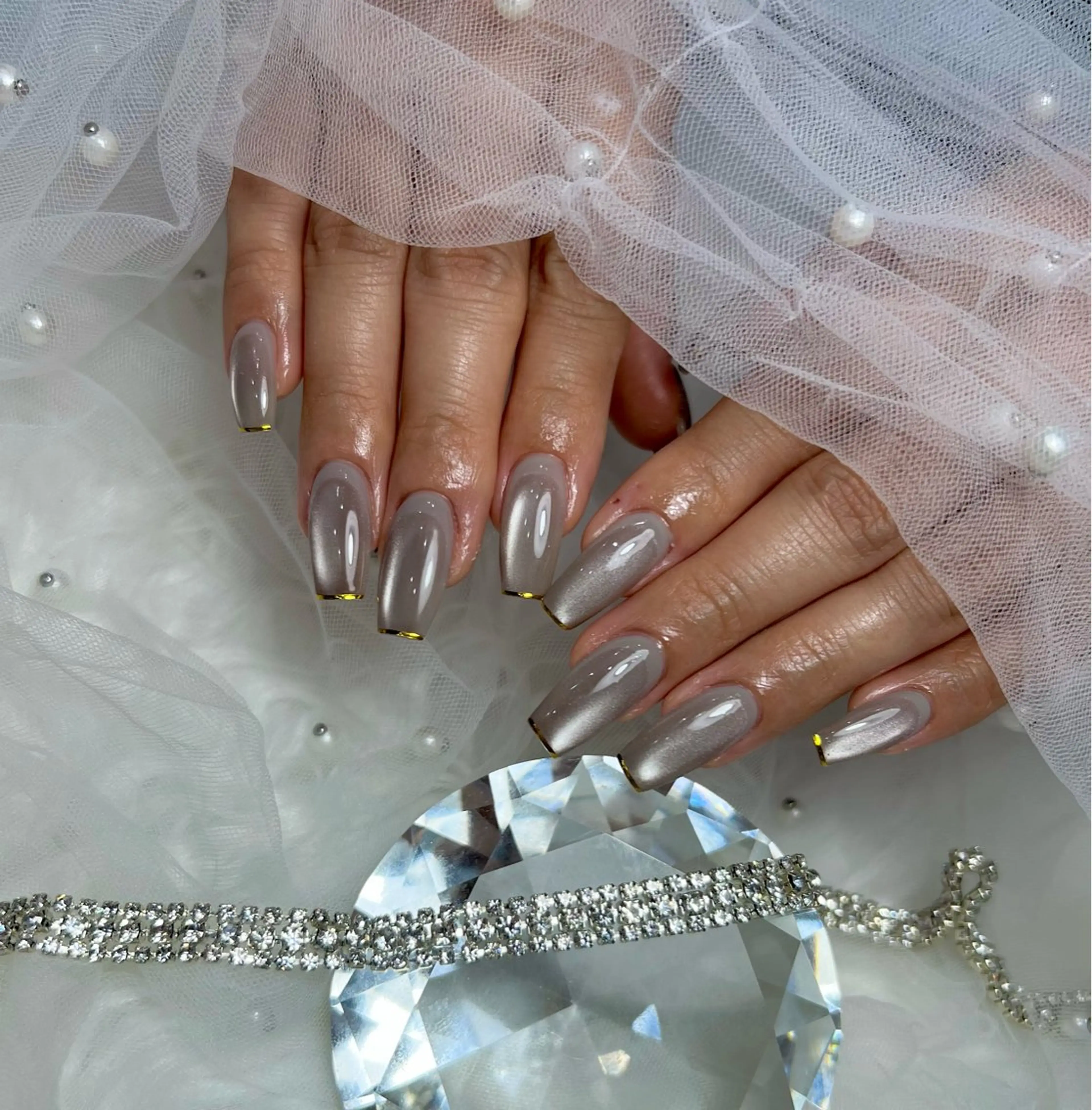 ネイル ゴールド ハンドネイル pyuna. nailのネイルデザイン