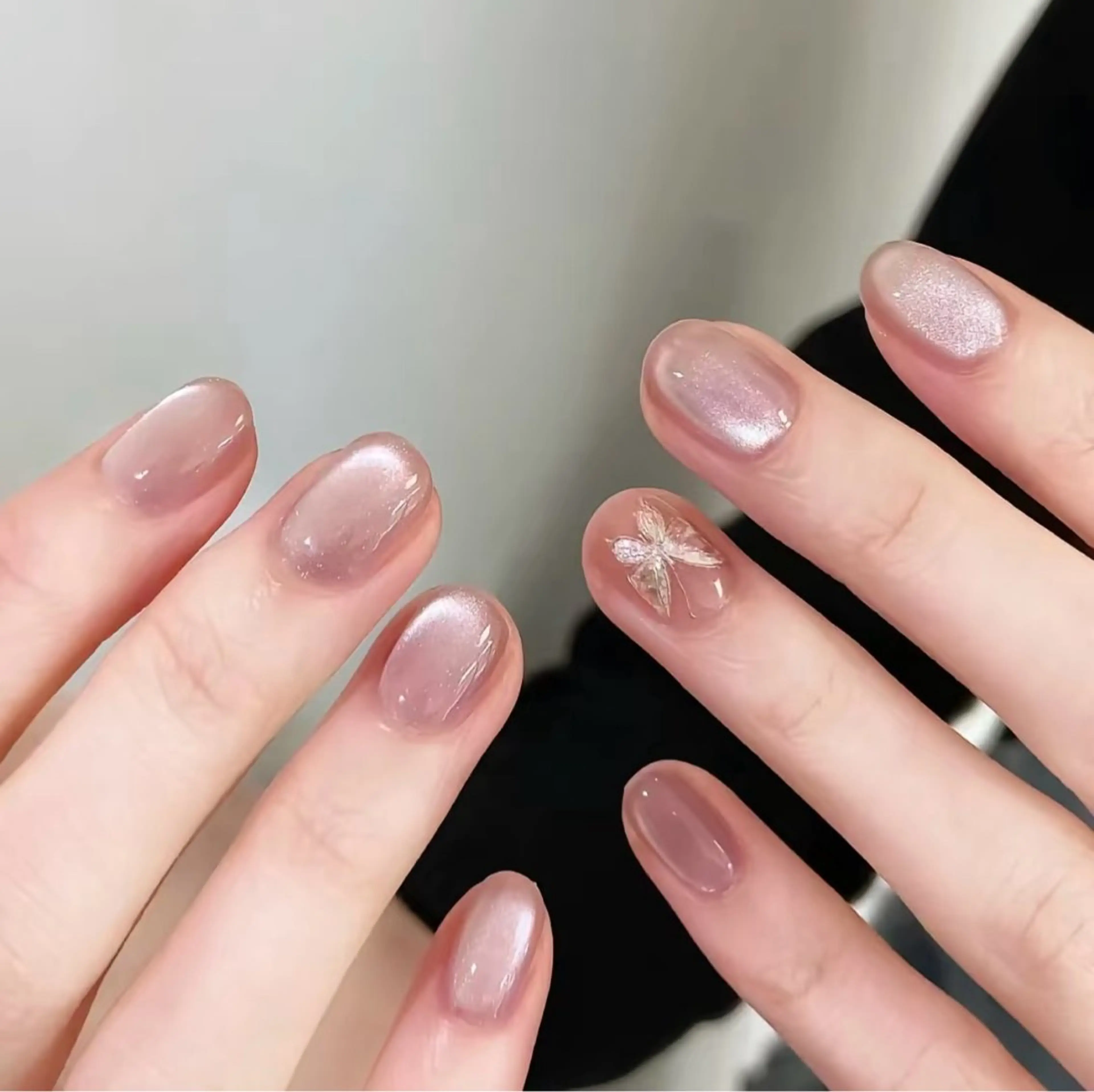 ネイル ハンドネイル H3 Nail Tsuki🦋💙のネイルデザイン