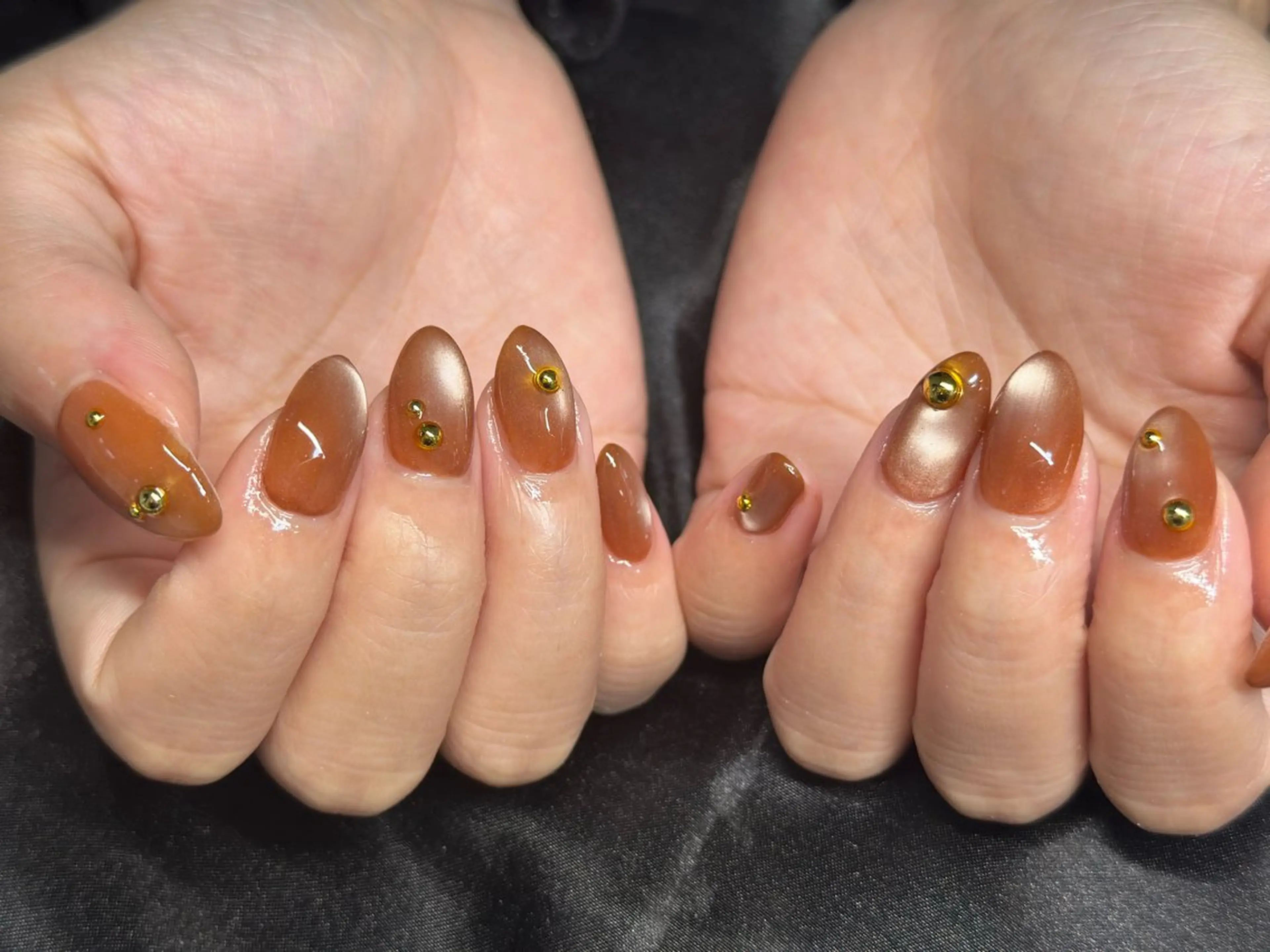 ネイル マグネットネイル マグネットワンカラー ワンカラーネイル ハンドネイル Nail_ SkyBlue_Jのネイルデザイン