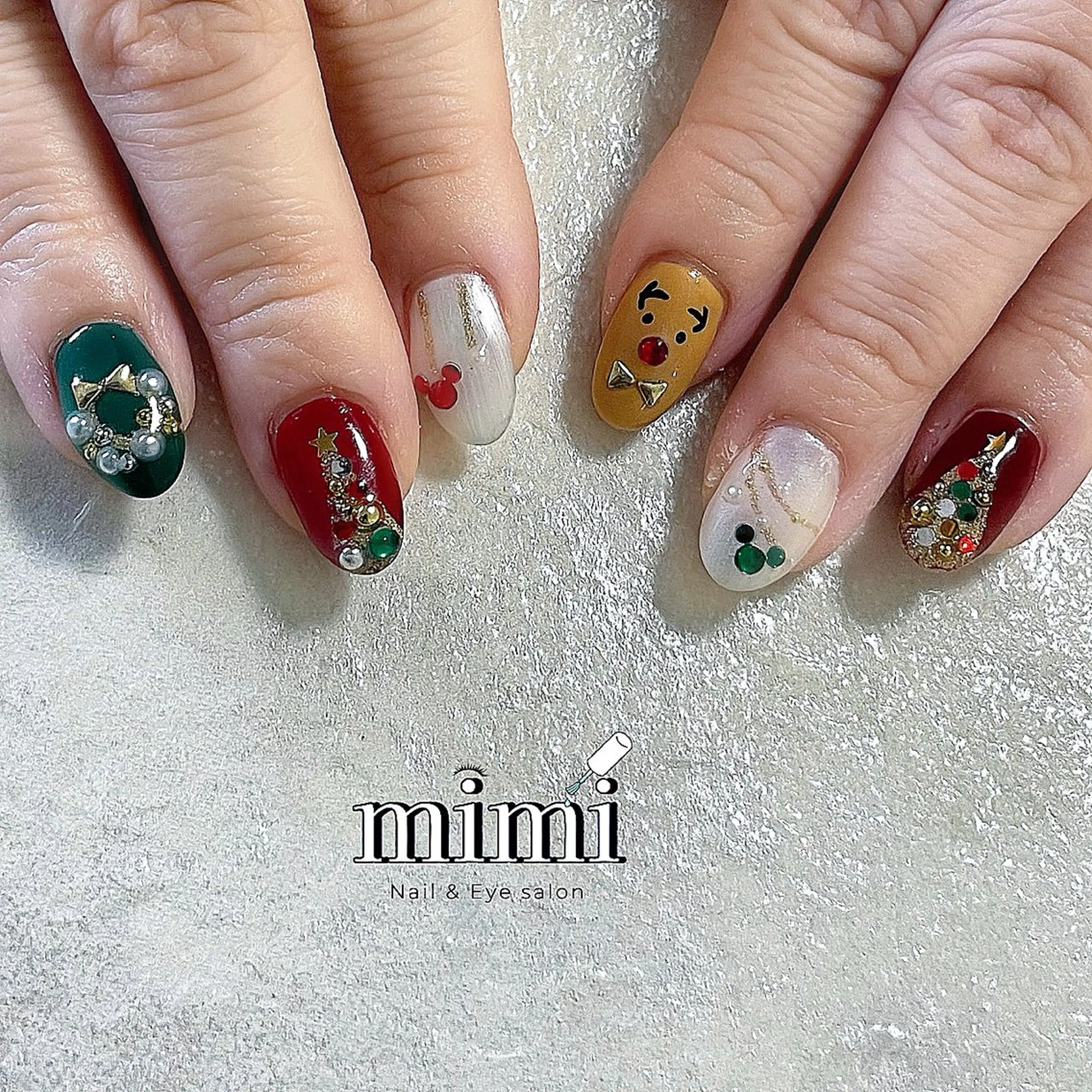 ネイル 冬ネイル クリスマス Nail&Eye Ruruのネイルデザイン