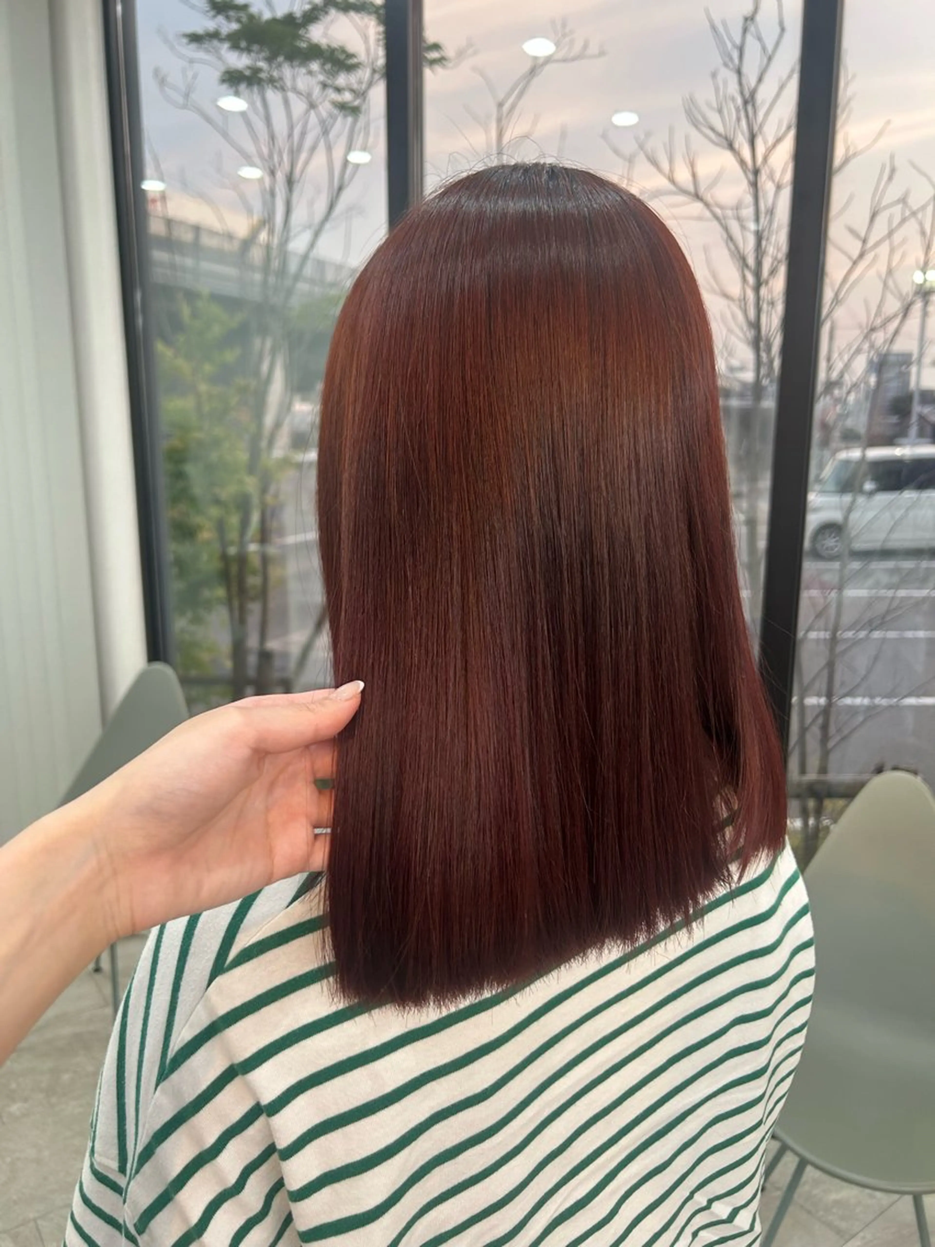 ミディアム カラー ヘアカラー トリートメント suehiro yunaのヘアスタイル