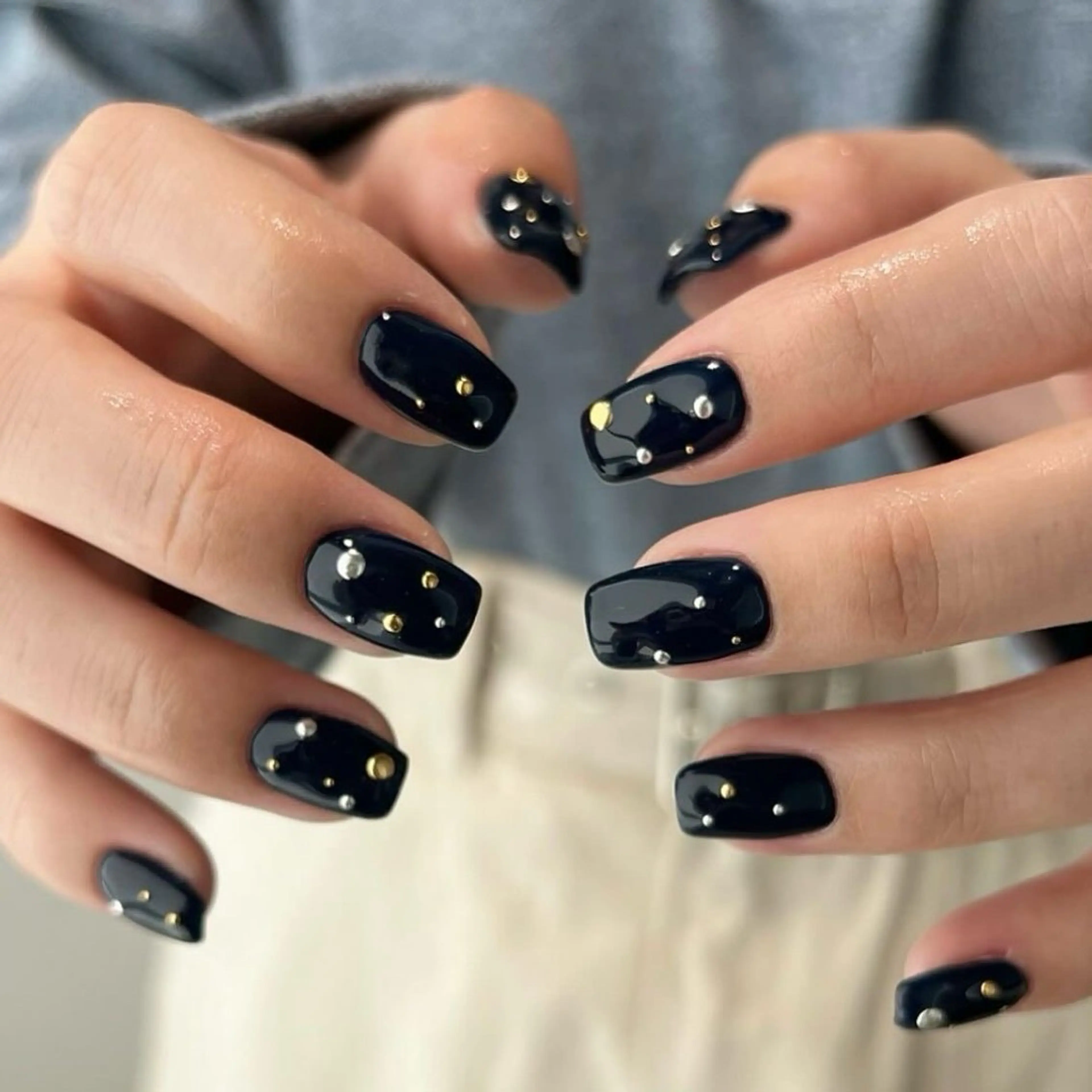 ネイル 韓国ネイル 持ち込み ニュアンスネイル ネイルチップ 冬ネイル RINN ANA.CHUOのネイルデザイン