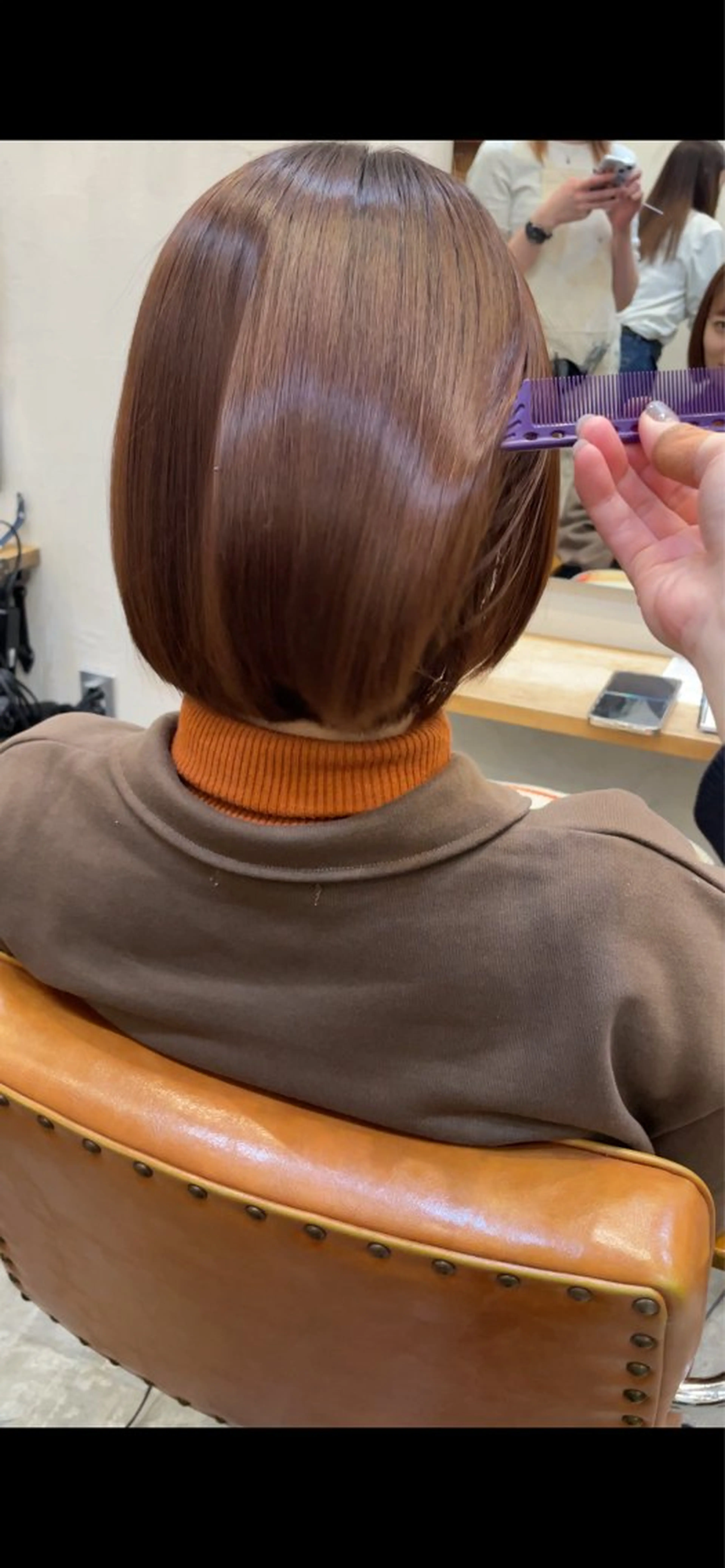 ミディアム 似合わせカットNo1 いちば　ゆなのヘアスタイル