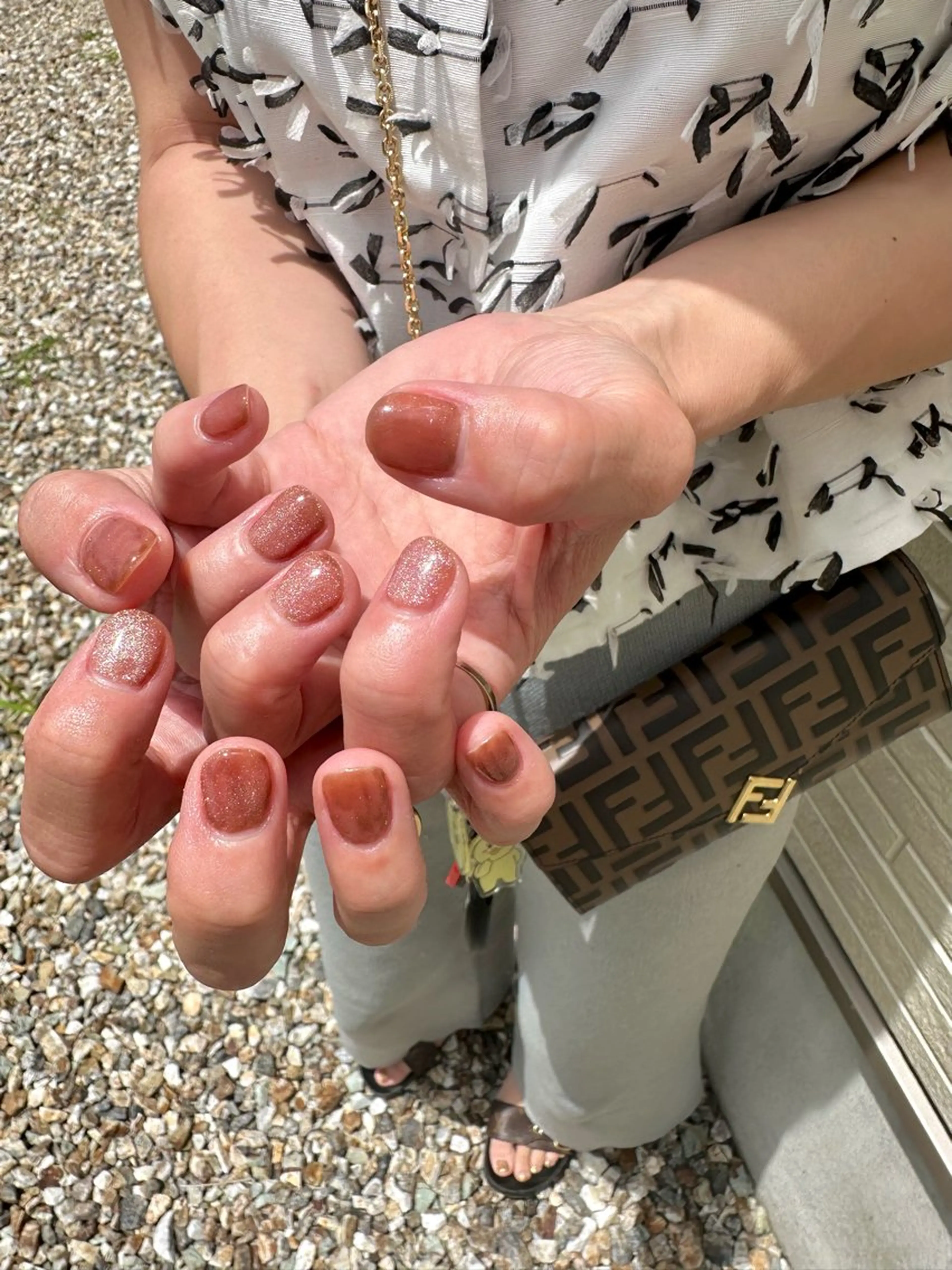 ネイル ラメ(グリッター) ワンカラーネイル ハンドネイル プライベートサロン nailcoconaのネイルデザイン