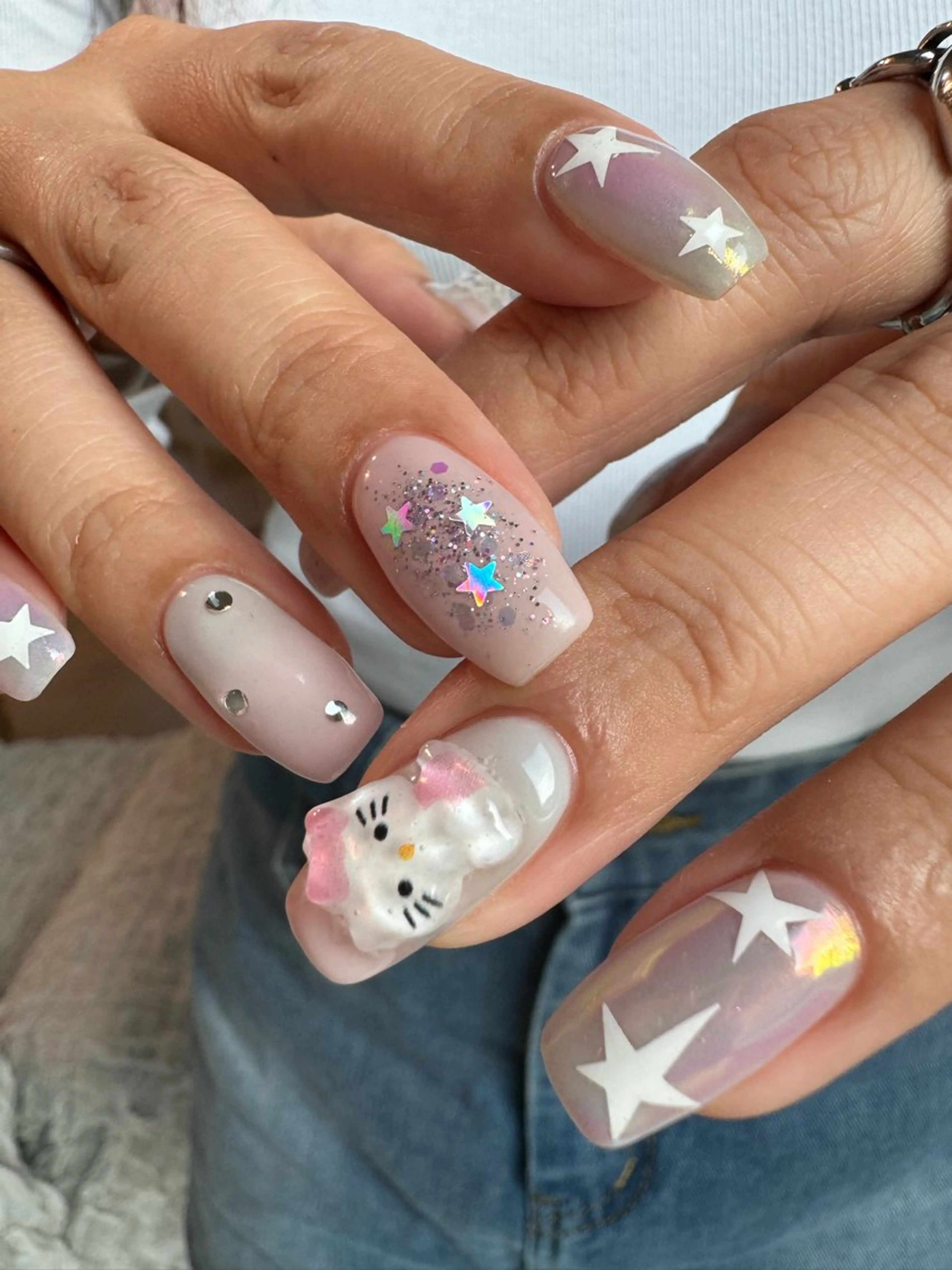 ネイル ハンドネイル AOI✩⡱ y2kネイルのネイルデザイン