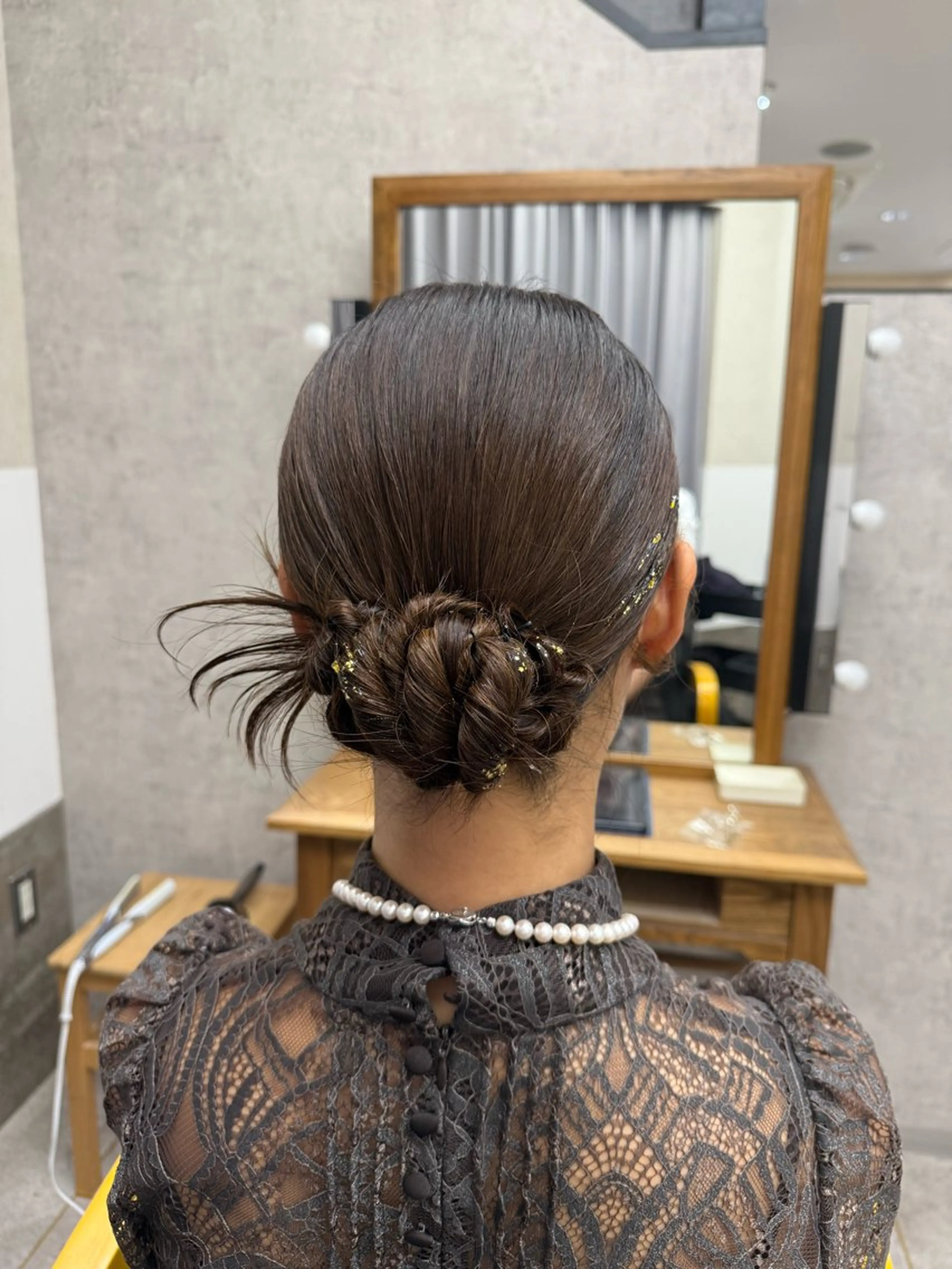 セミロング ヘアセット GiseL 博多 ほのかのヘアスタイル