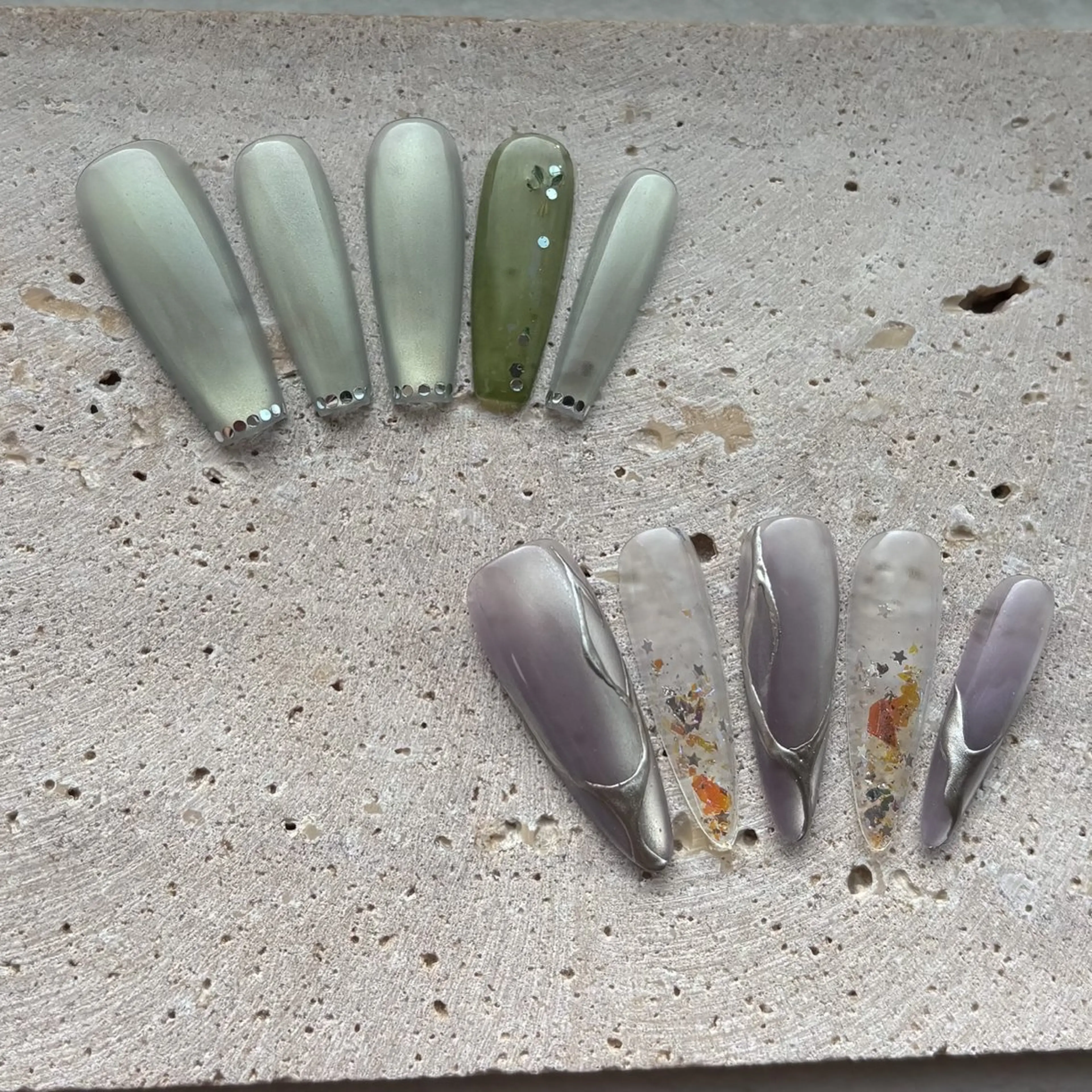 ネイル マグネットネイル ニュアンスネイル ワンホンネイル ハンドネイル zuki🌔nail ┆堺筋本町・心斎橋のネイルデザイン